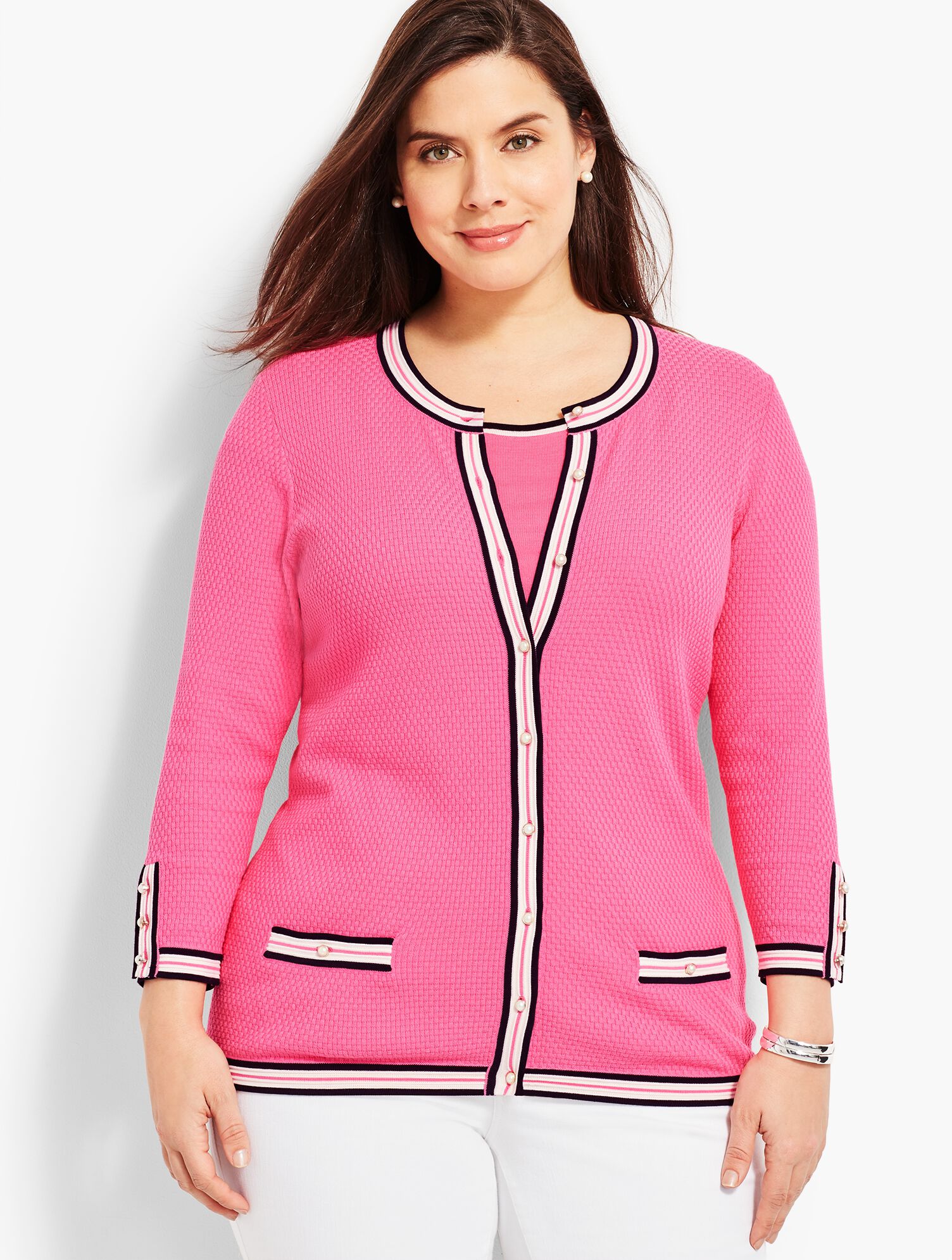 Tipped Cardigan