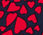 Flowing Hearts Square Scarf