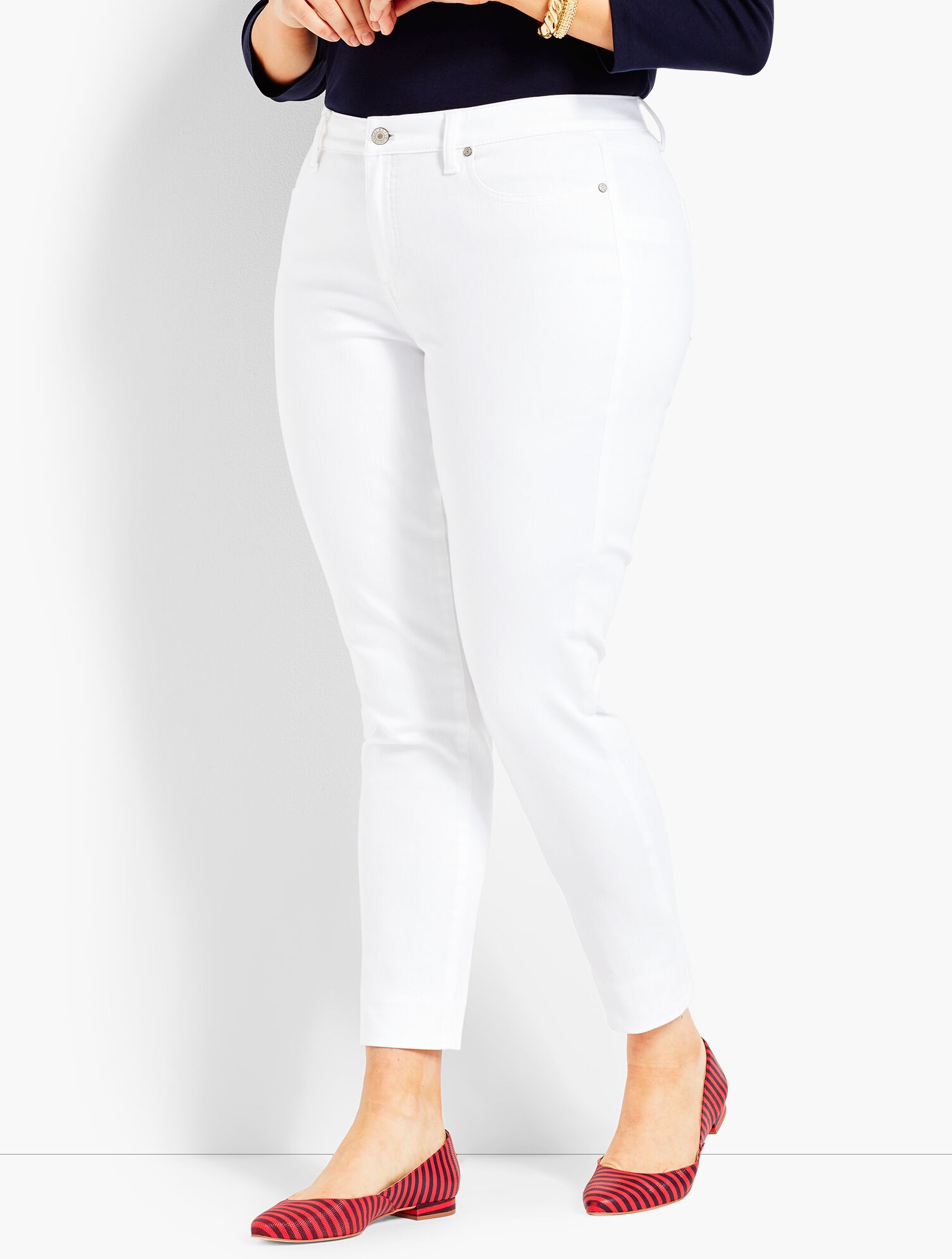 Colored Denim Slim Ankle Jean