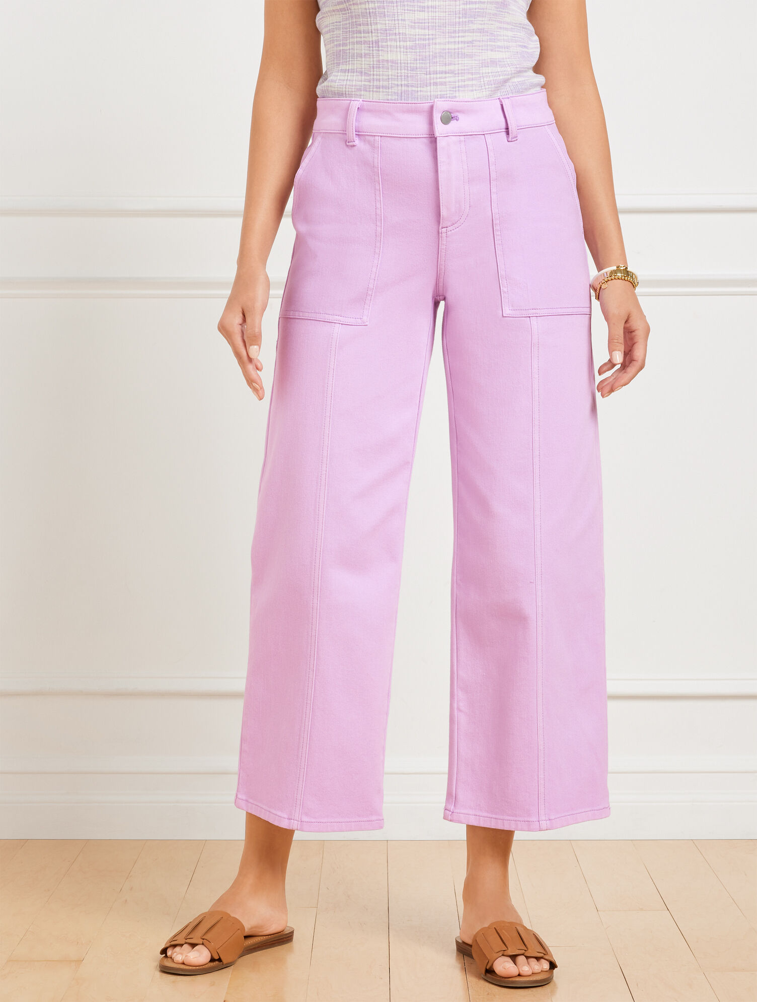 Wide Crop Jeans