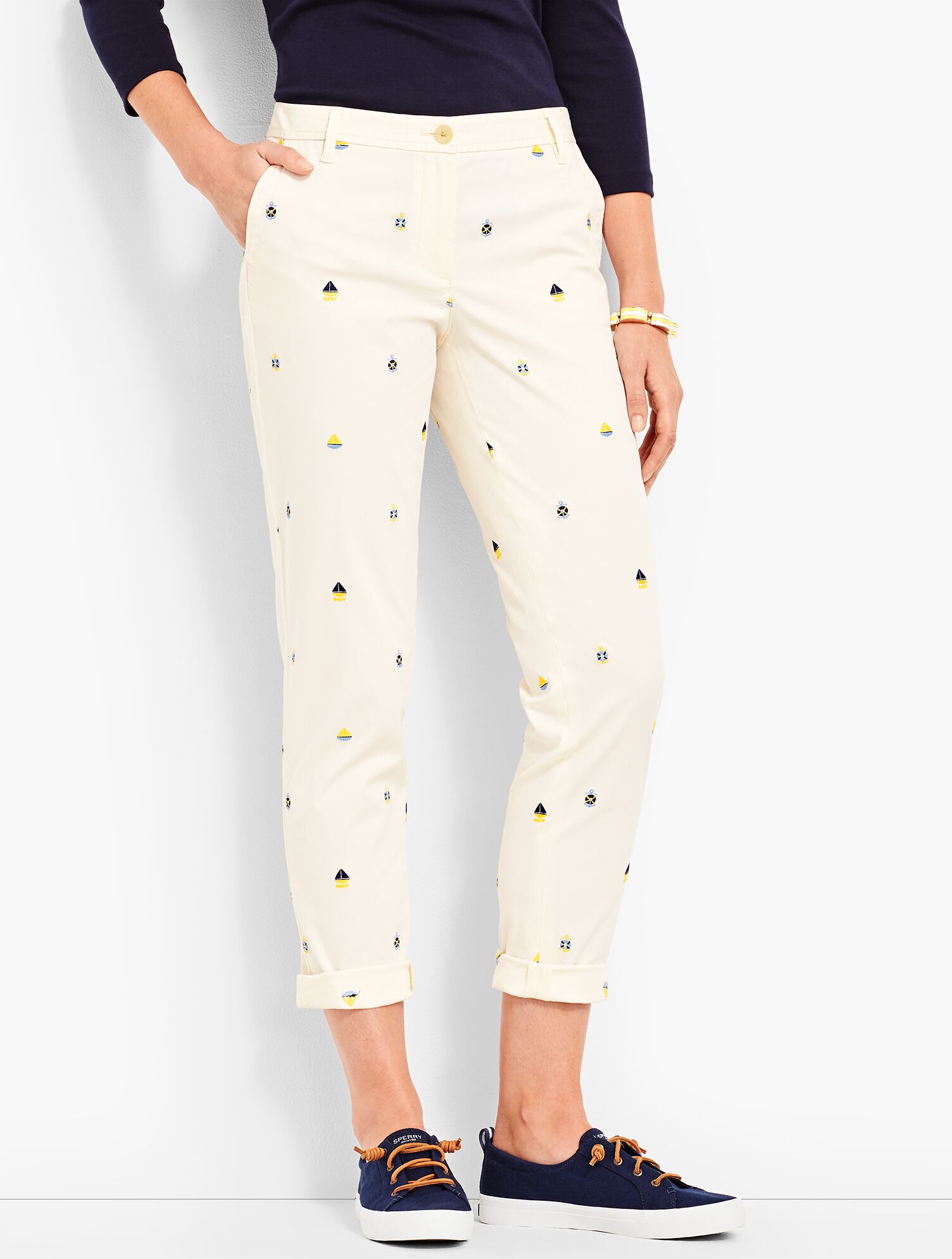 Girlfriend Chino-Nautical Print