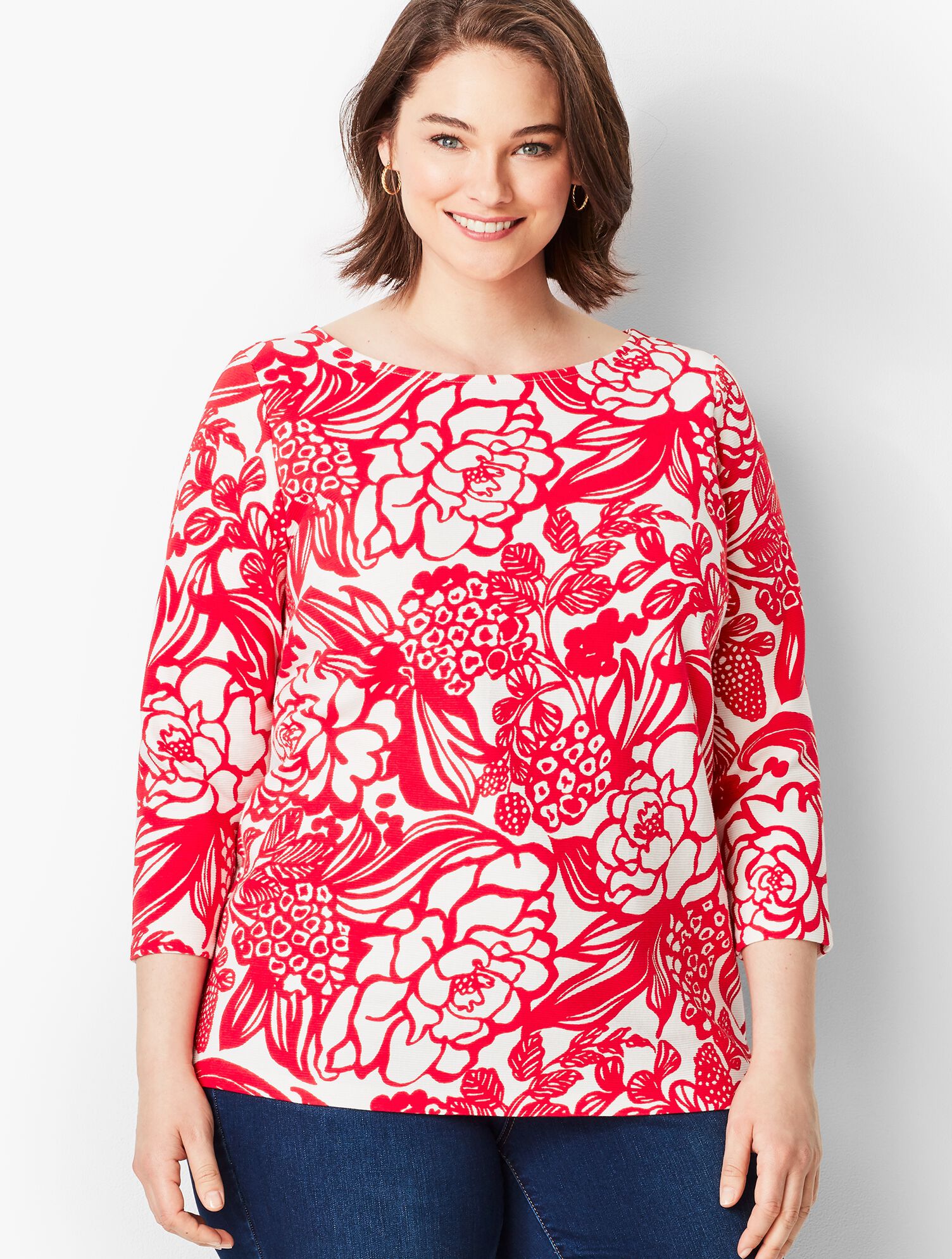 Abstract Floral Tee