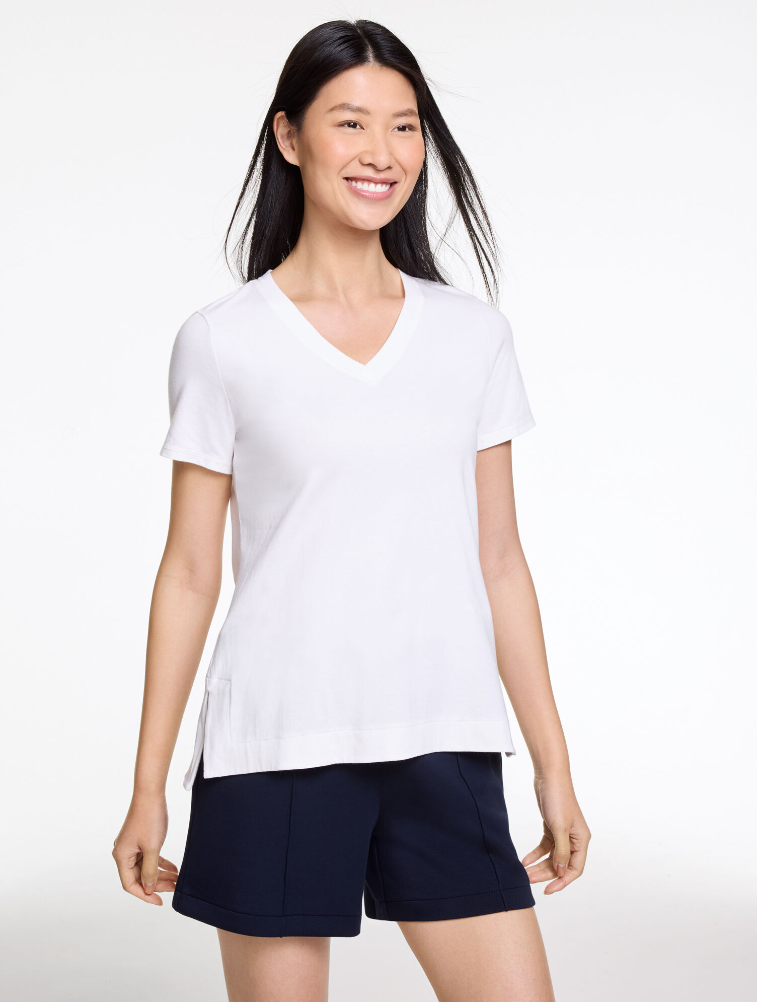 Supersoft Jersey Short Sleeve V-Neck Tee
