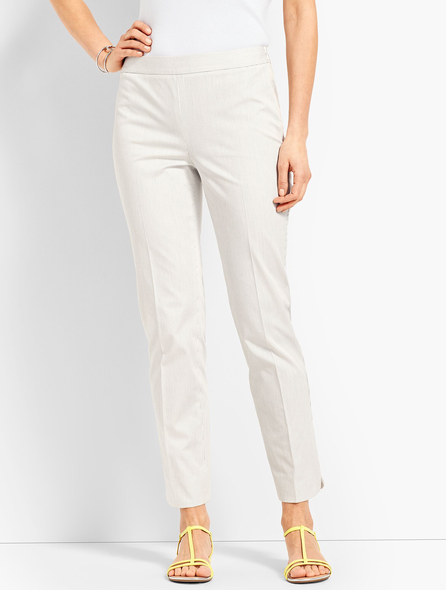 Talbots Stripe Chatham Ankle Pant