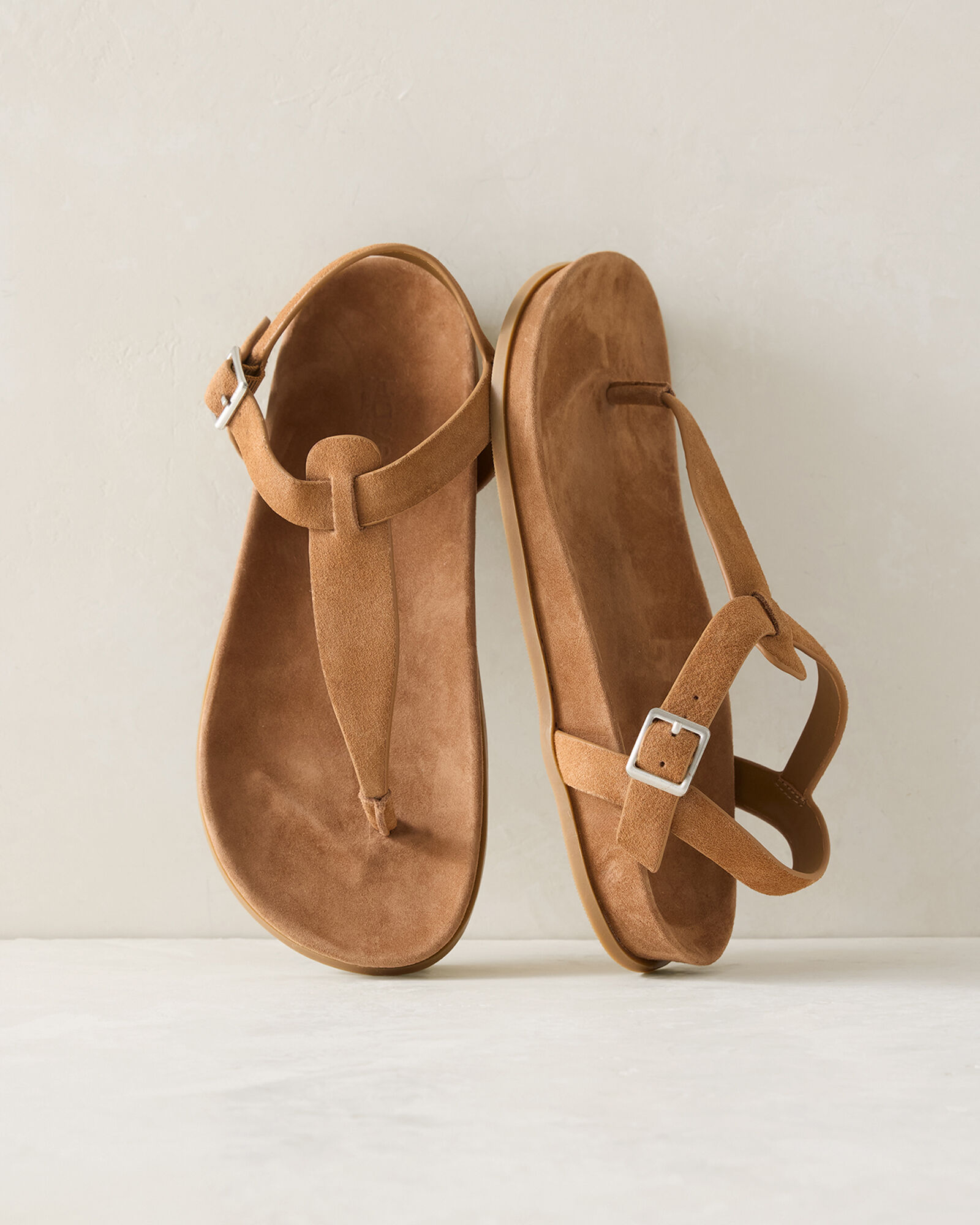 Suede Thong Sandals