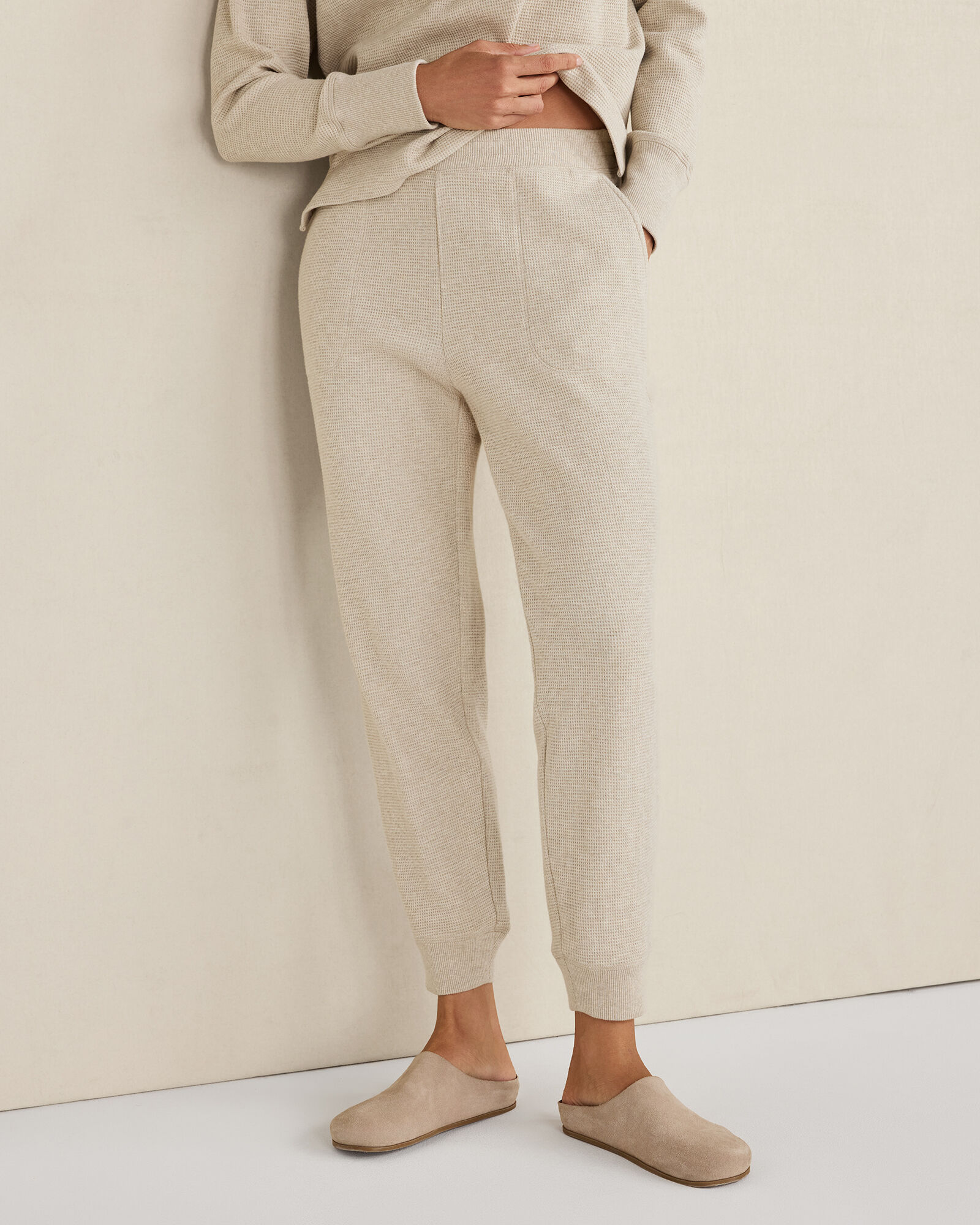 Resti Organic Cotton Waffle Jogger