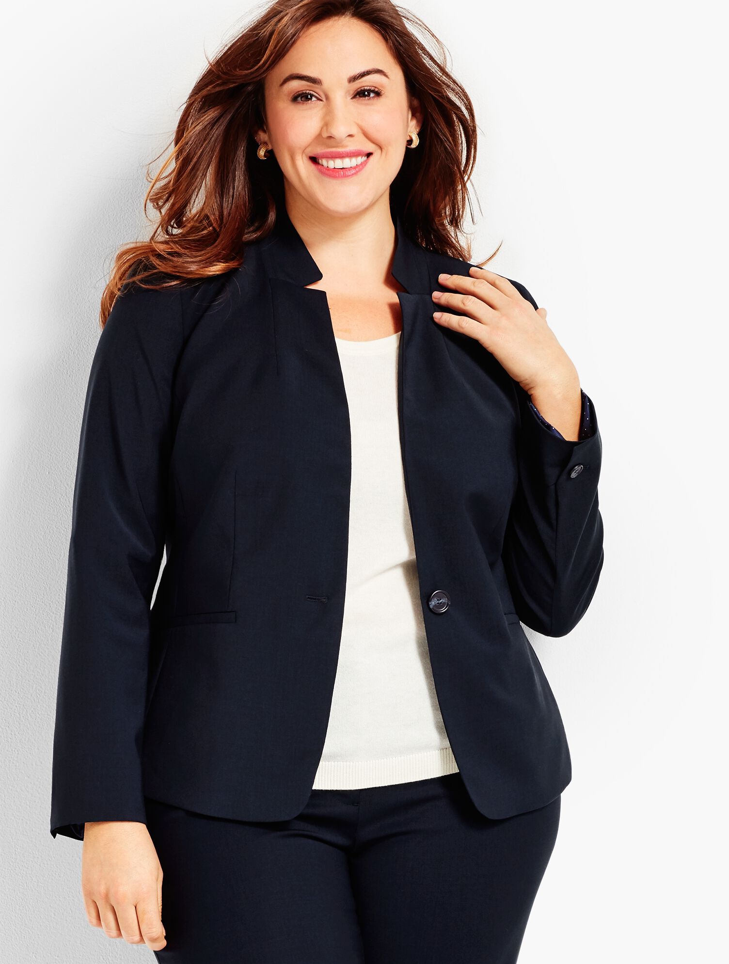 Seasonless Wool Single-Button Blazer