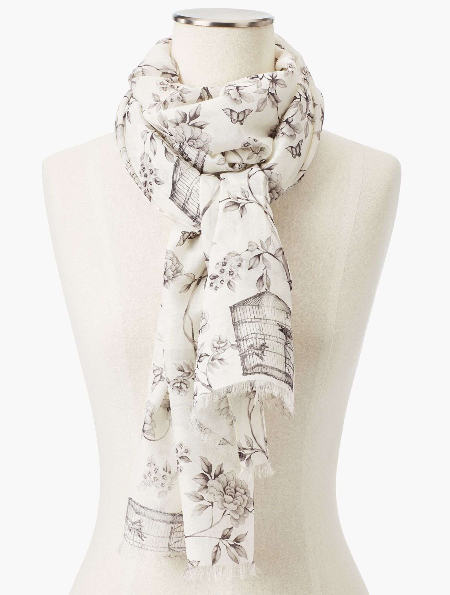 Birdcage Toile Scarf