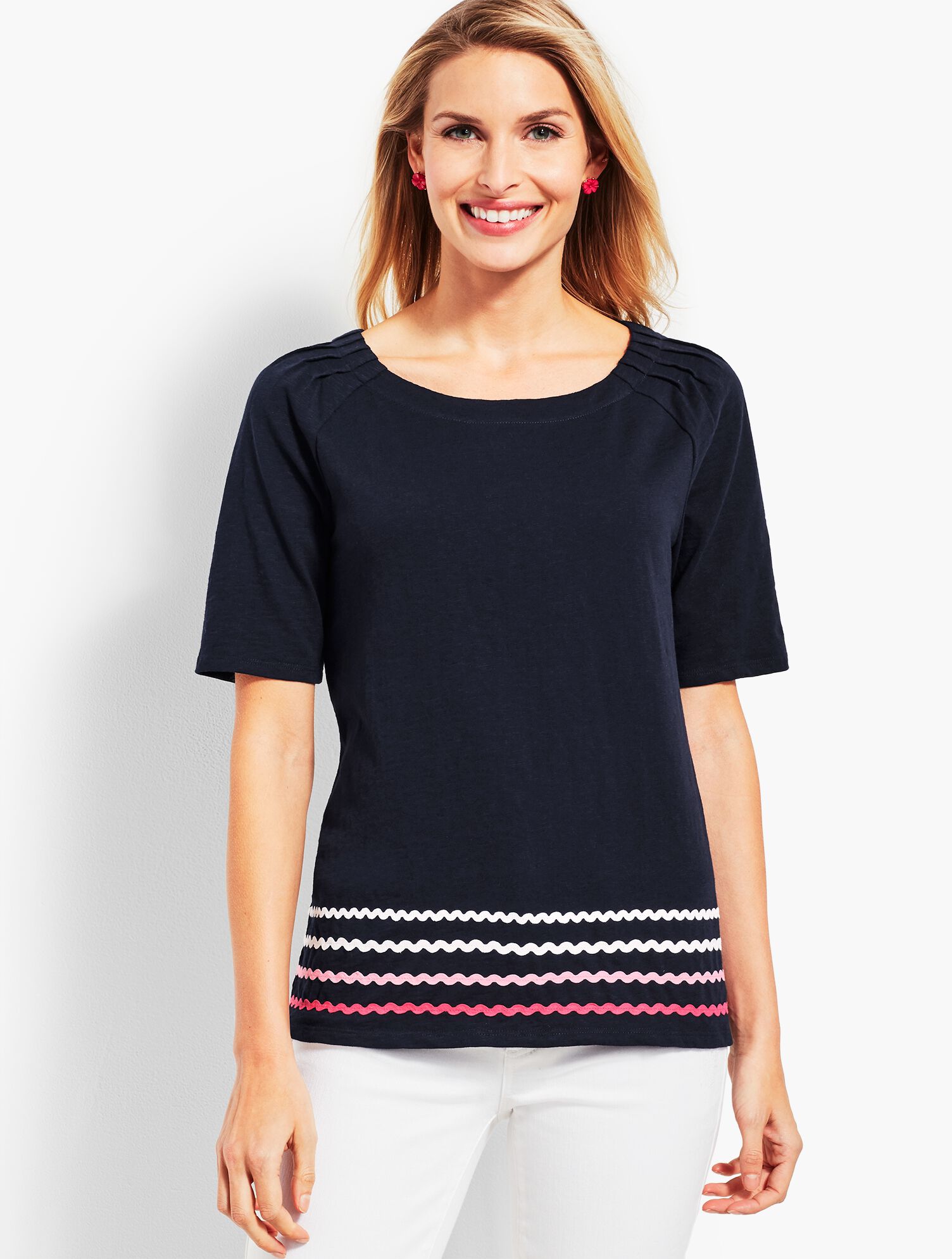 Pleat Sleeve Tee