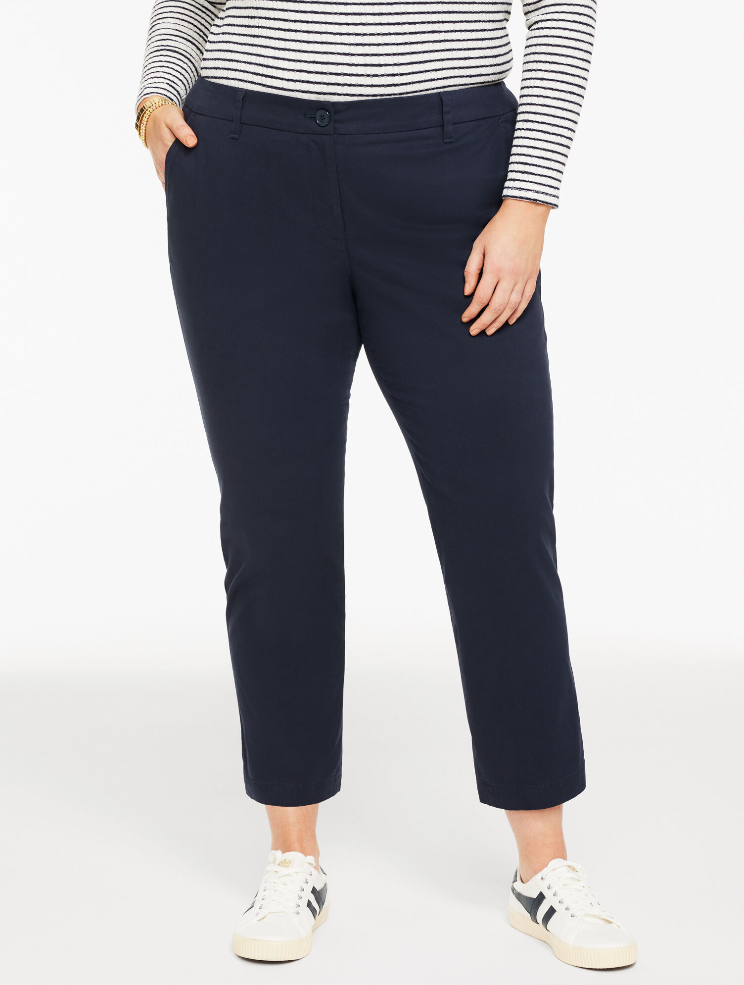 Heritage Twill Perfect Crops - Curvy Fit