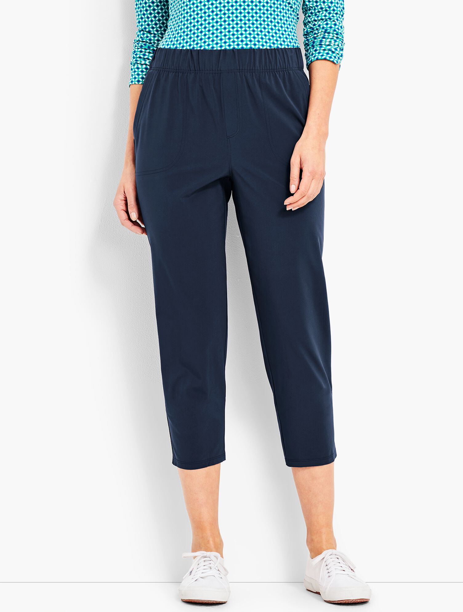 Stretch Woven Crop