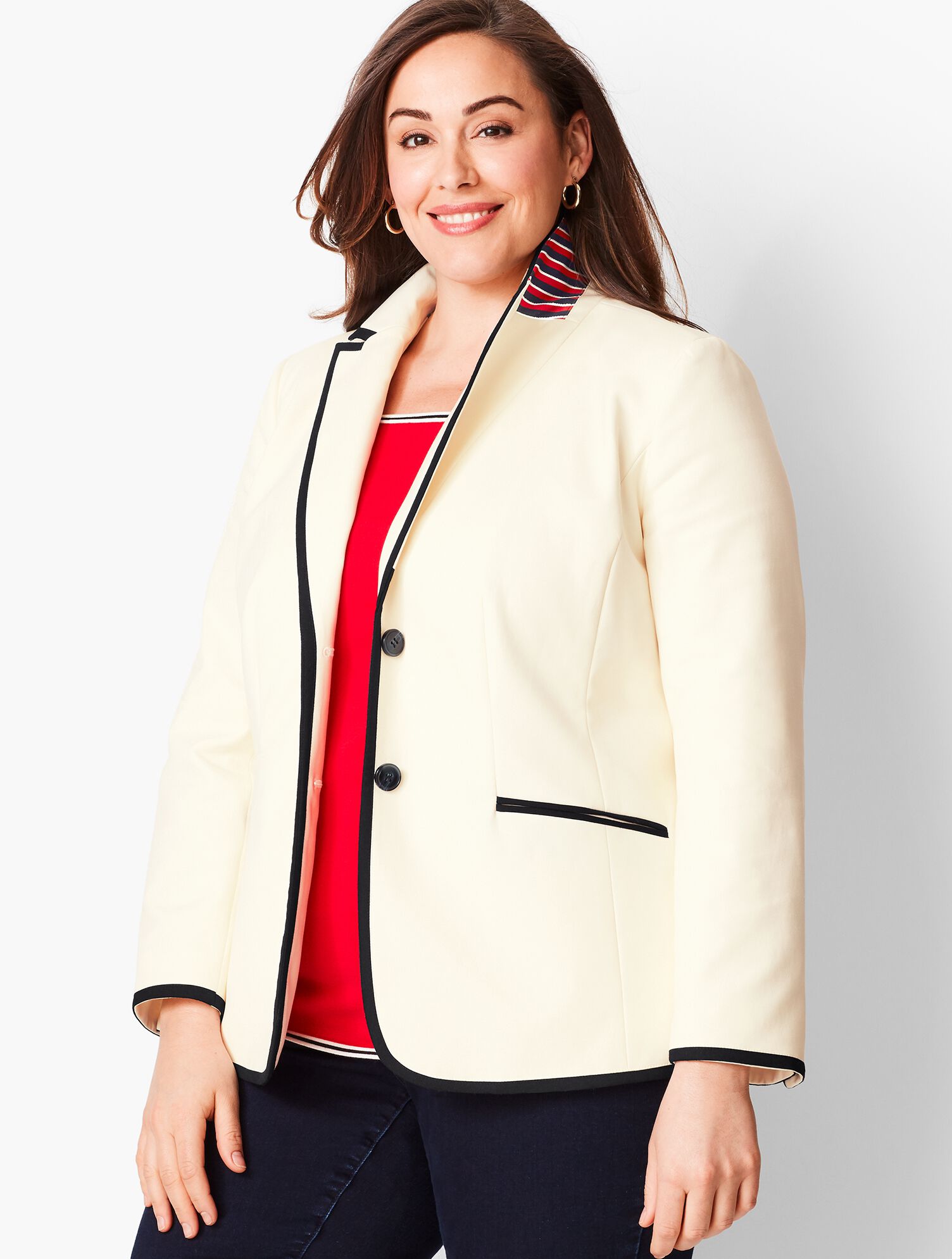 Woven Tipped Blazer
