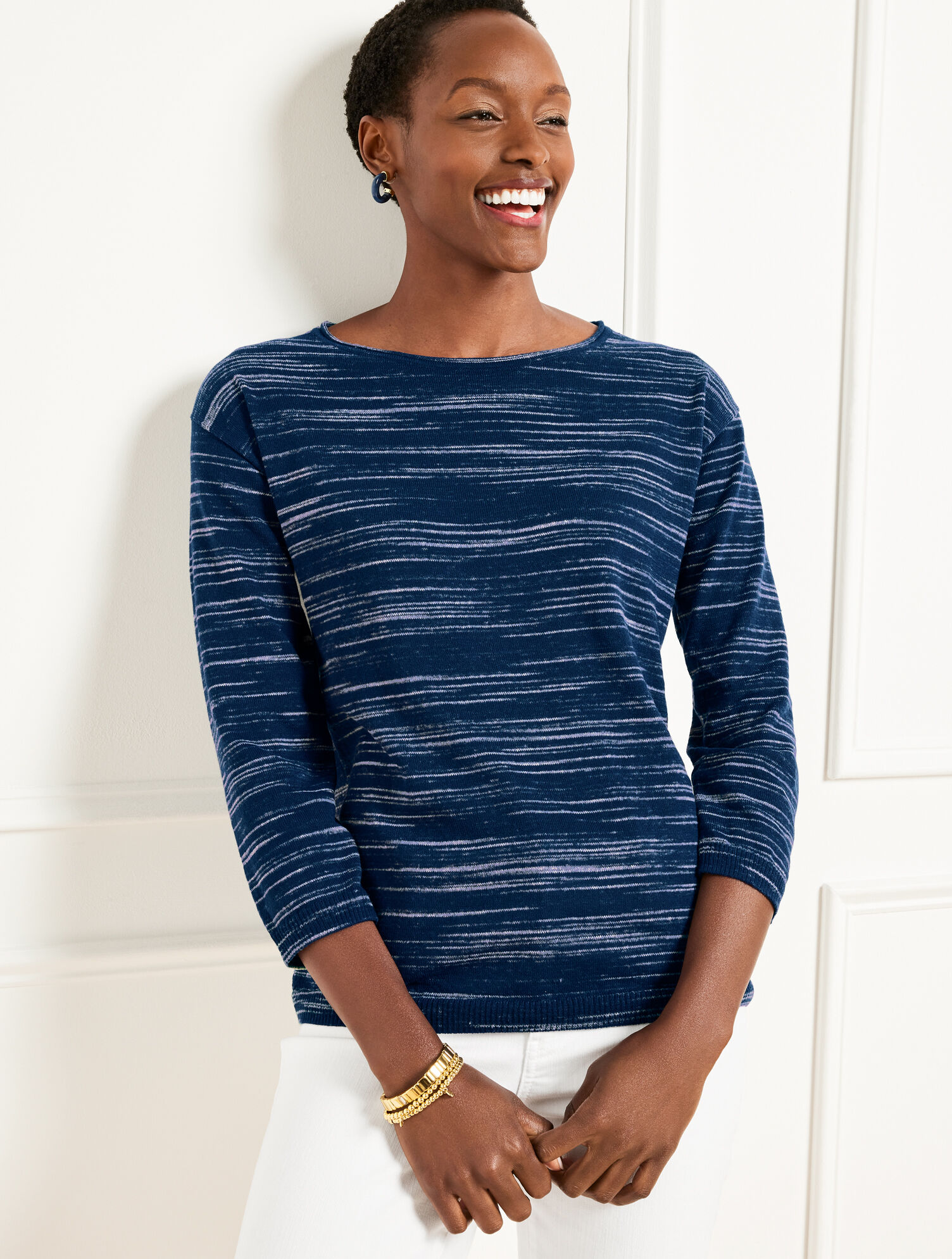 Boatneck Pullover - Space Dye