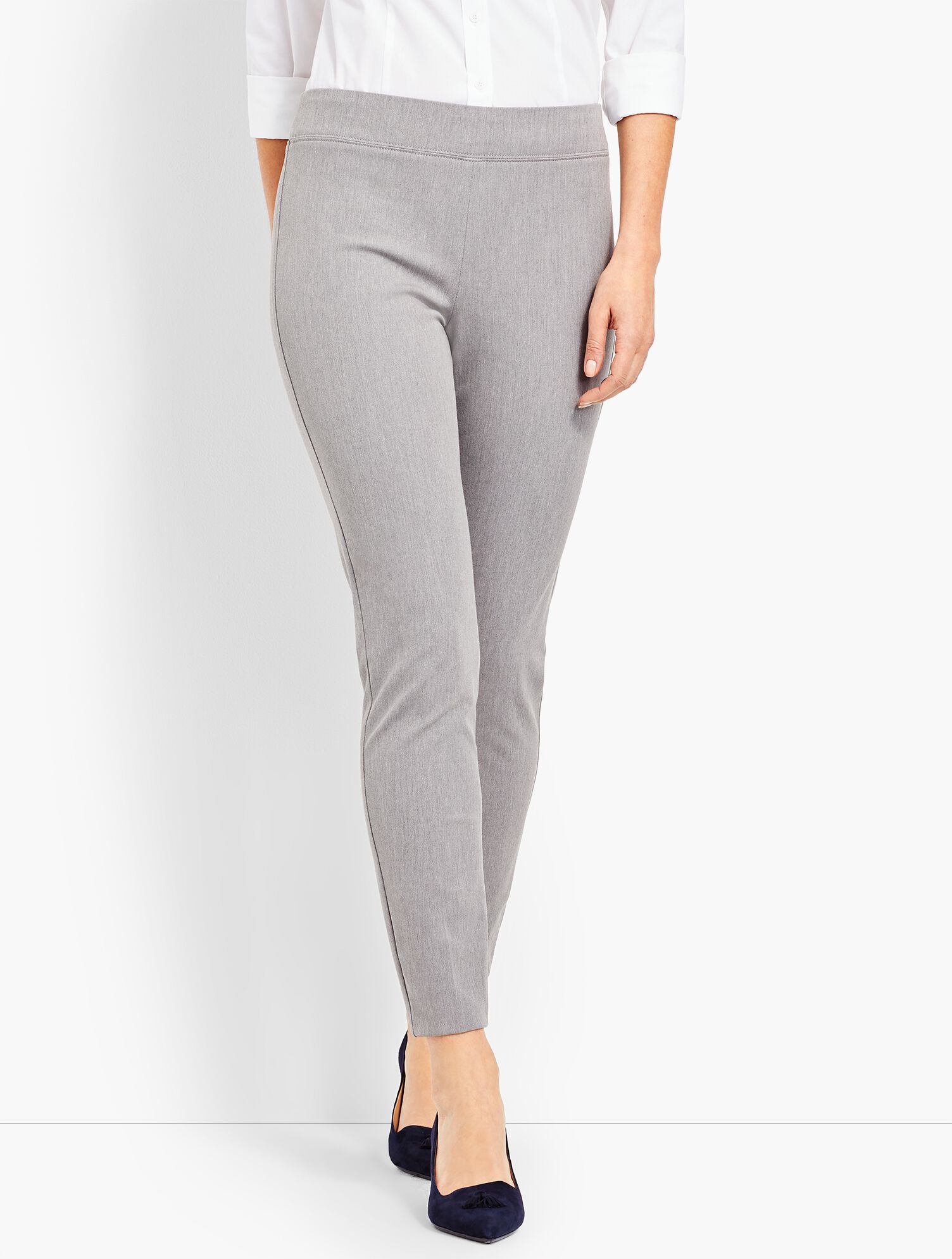 Bi-Stretch Pull-On Skinny Ankle - Melange