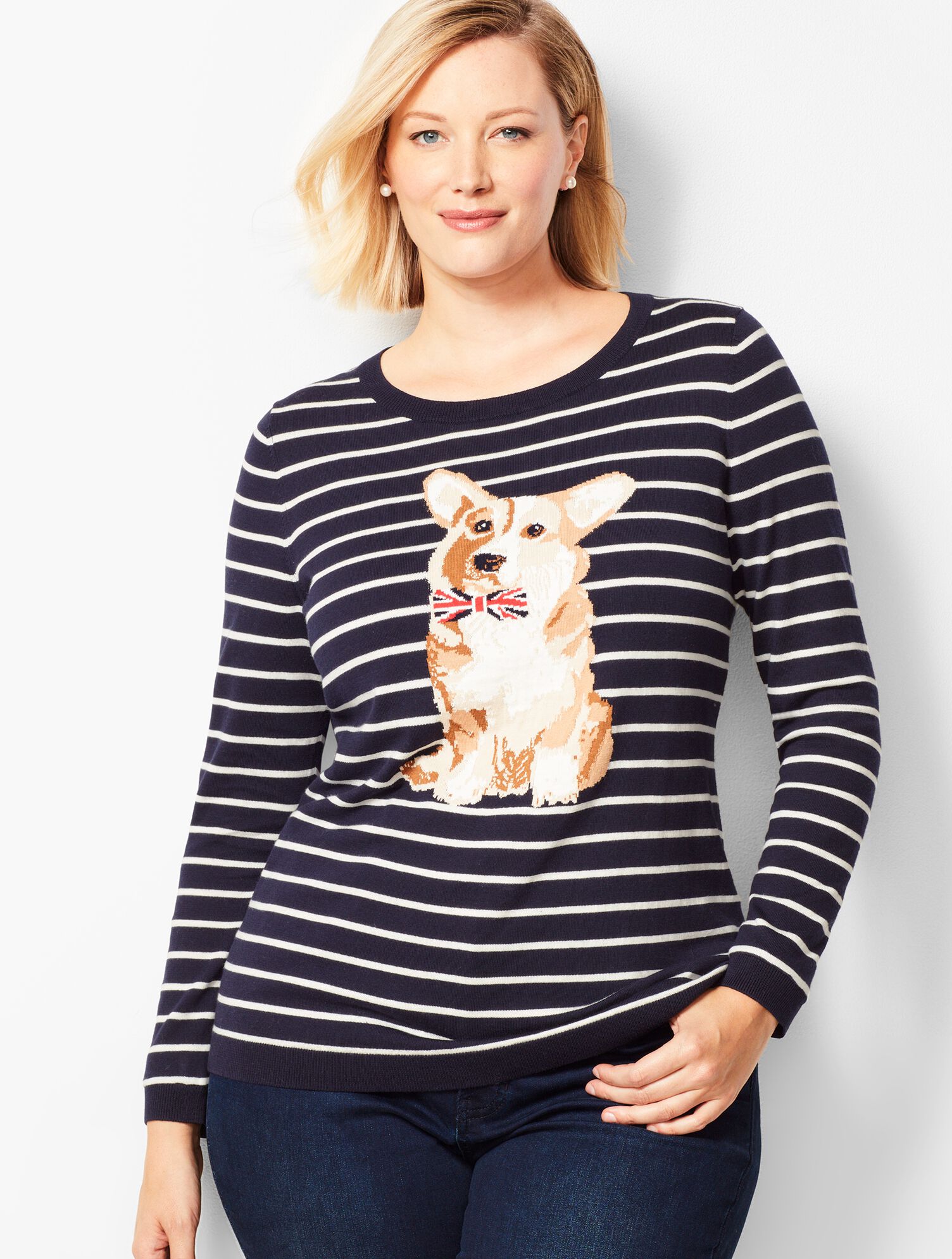 Striped Corgi Sweater