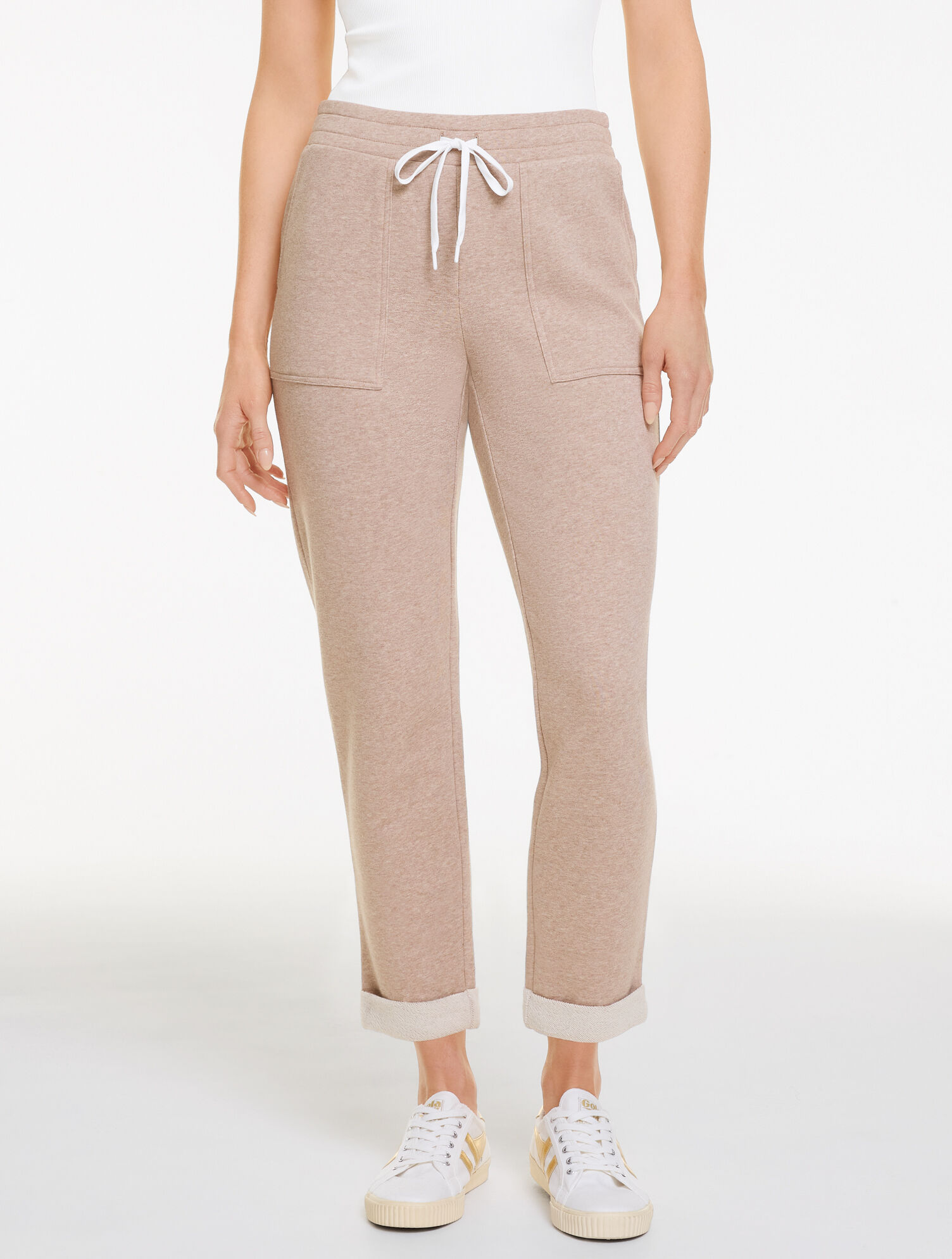 Cozy French Terry Taper Leg Pants