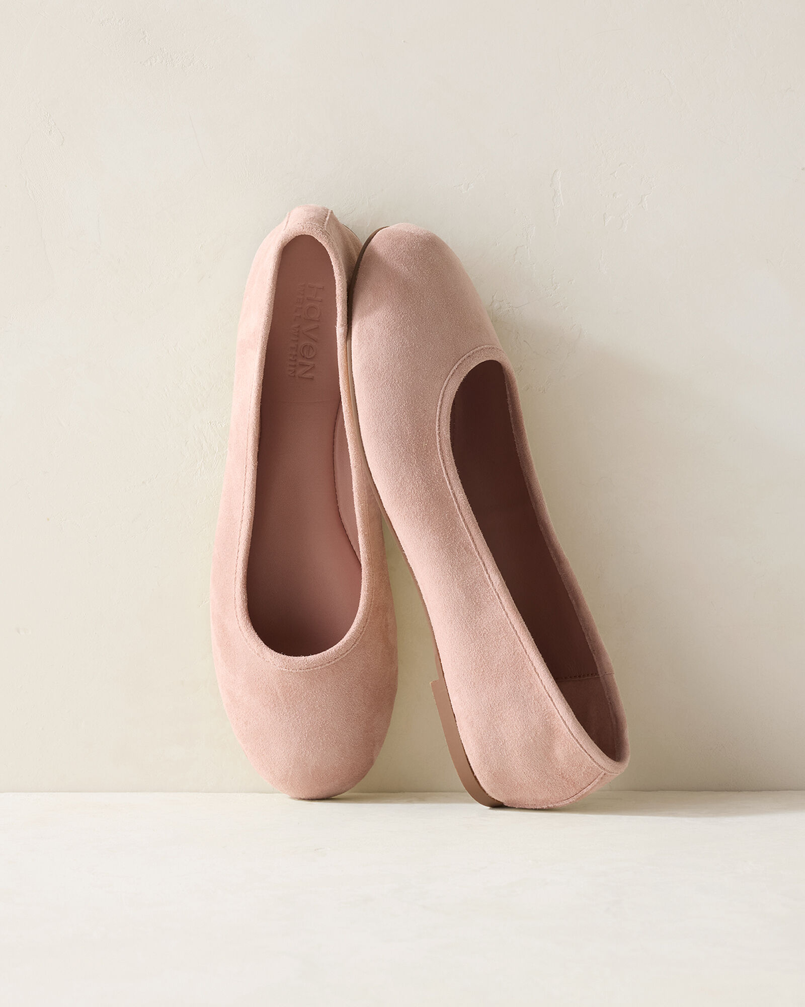 Suede Round Toe Ballet Flats