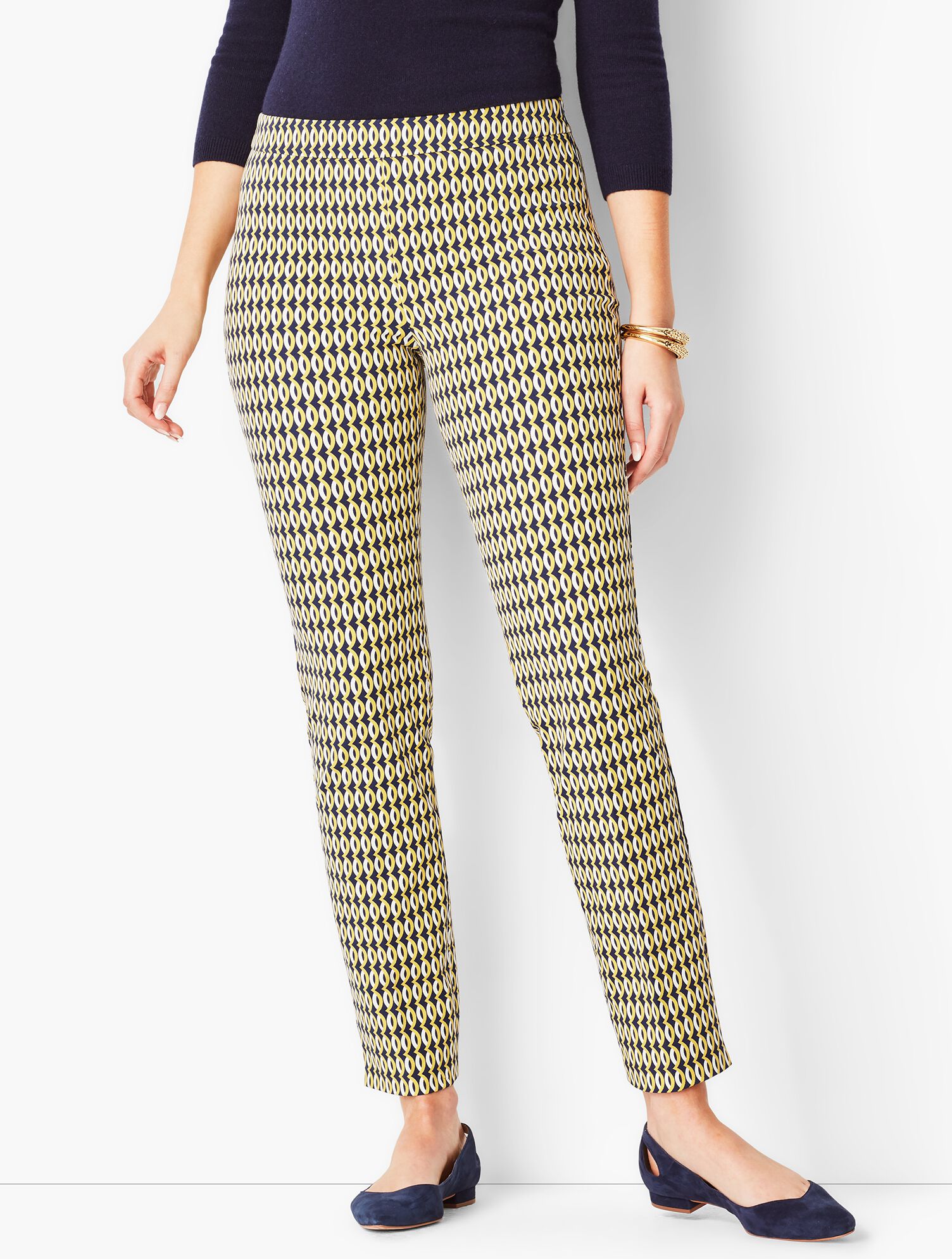 Talbots Chatham Ankle Pants - Curvy Fit/Abstract Oval
