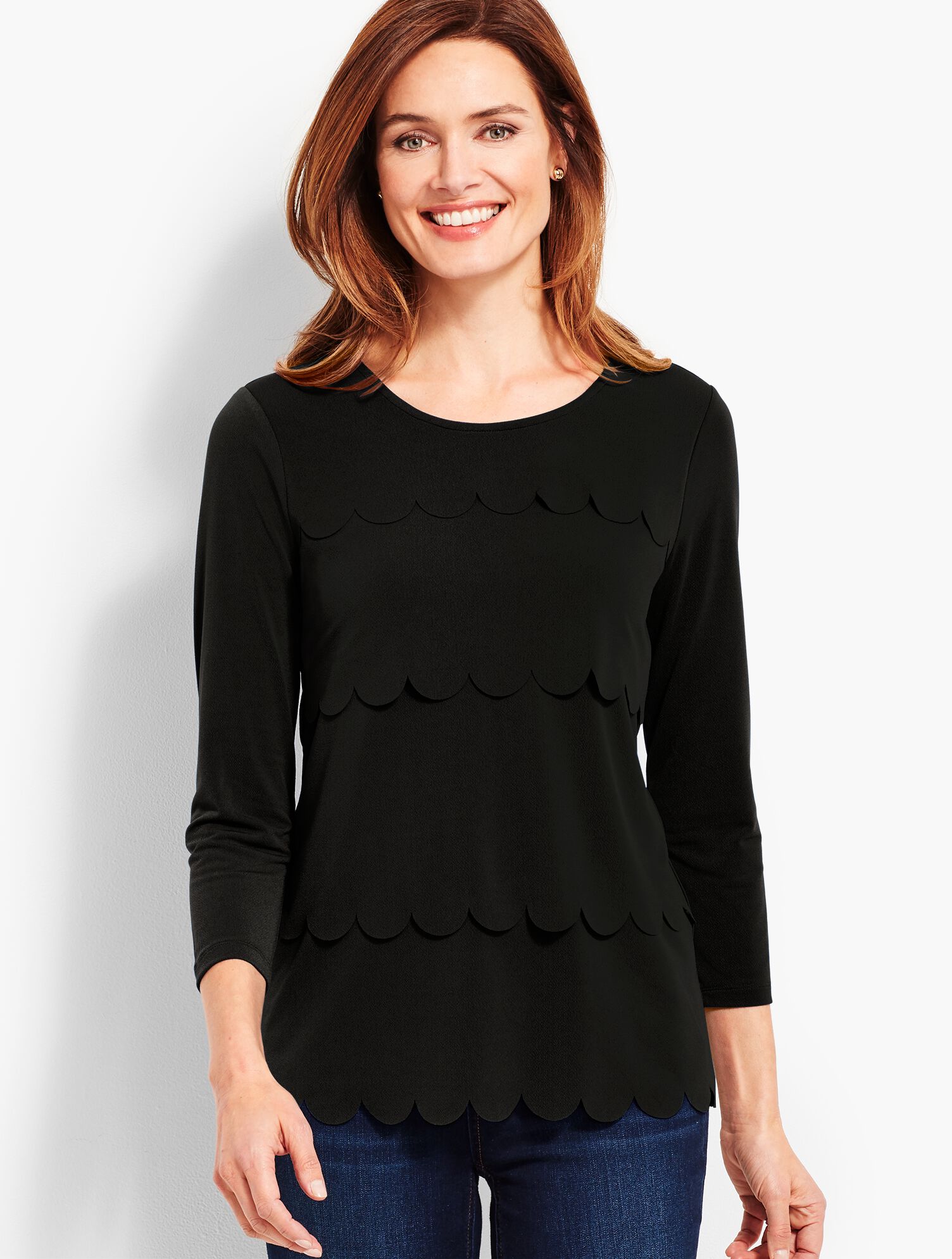 Scalloped-Tier Top