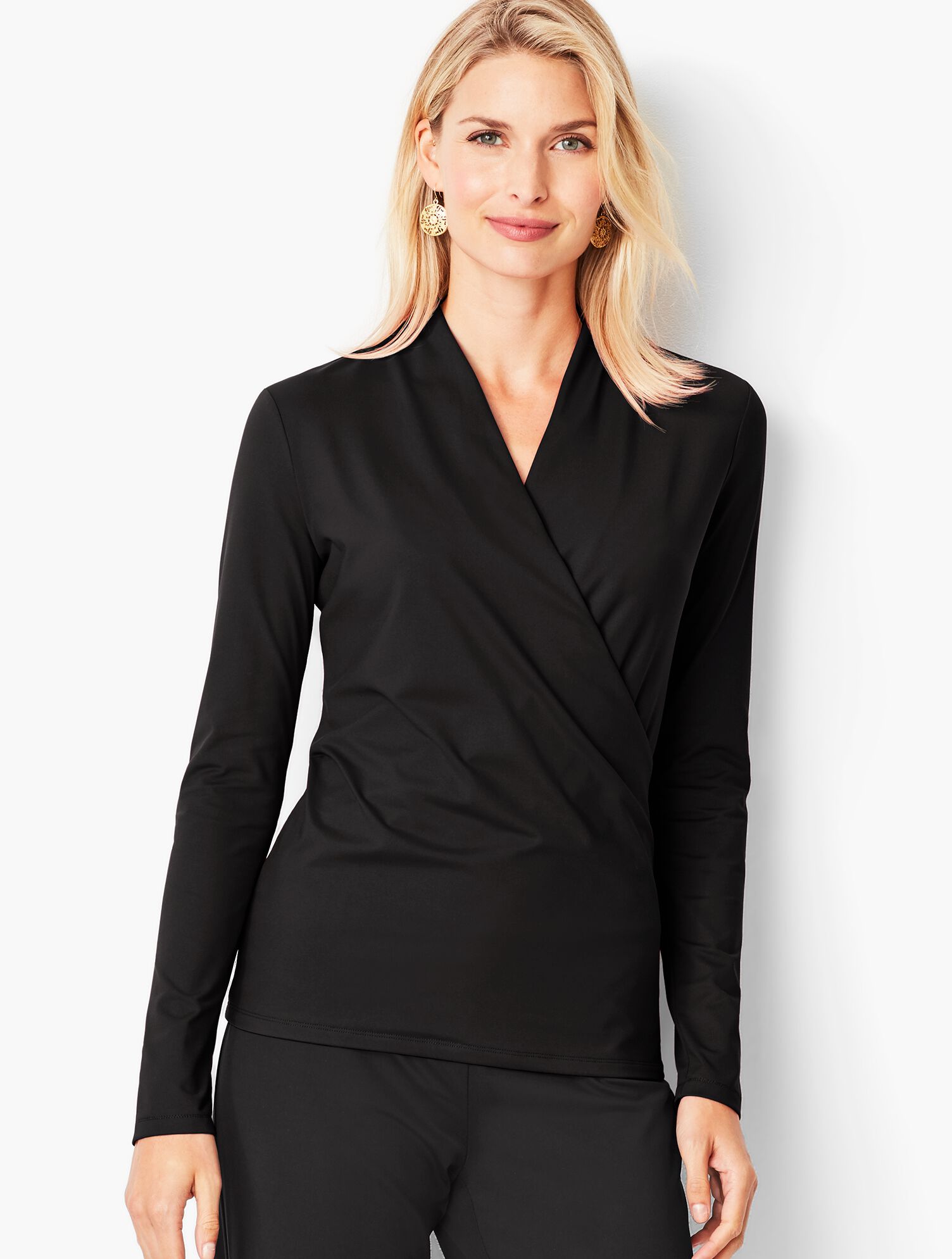 Knit Jersey Wrapped Top