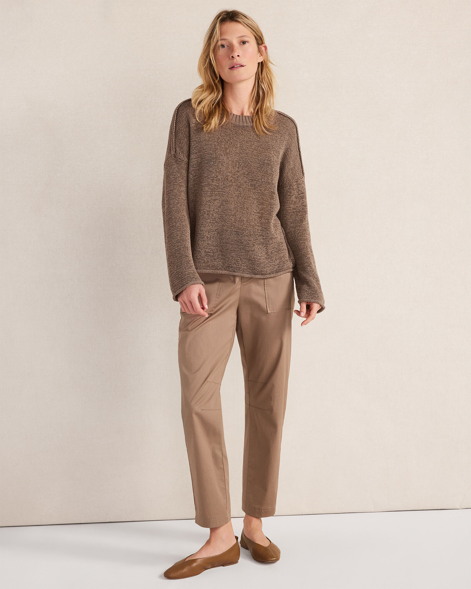 Linen Tape Yarn Crewneck