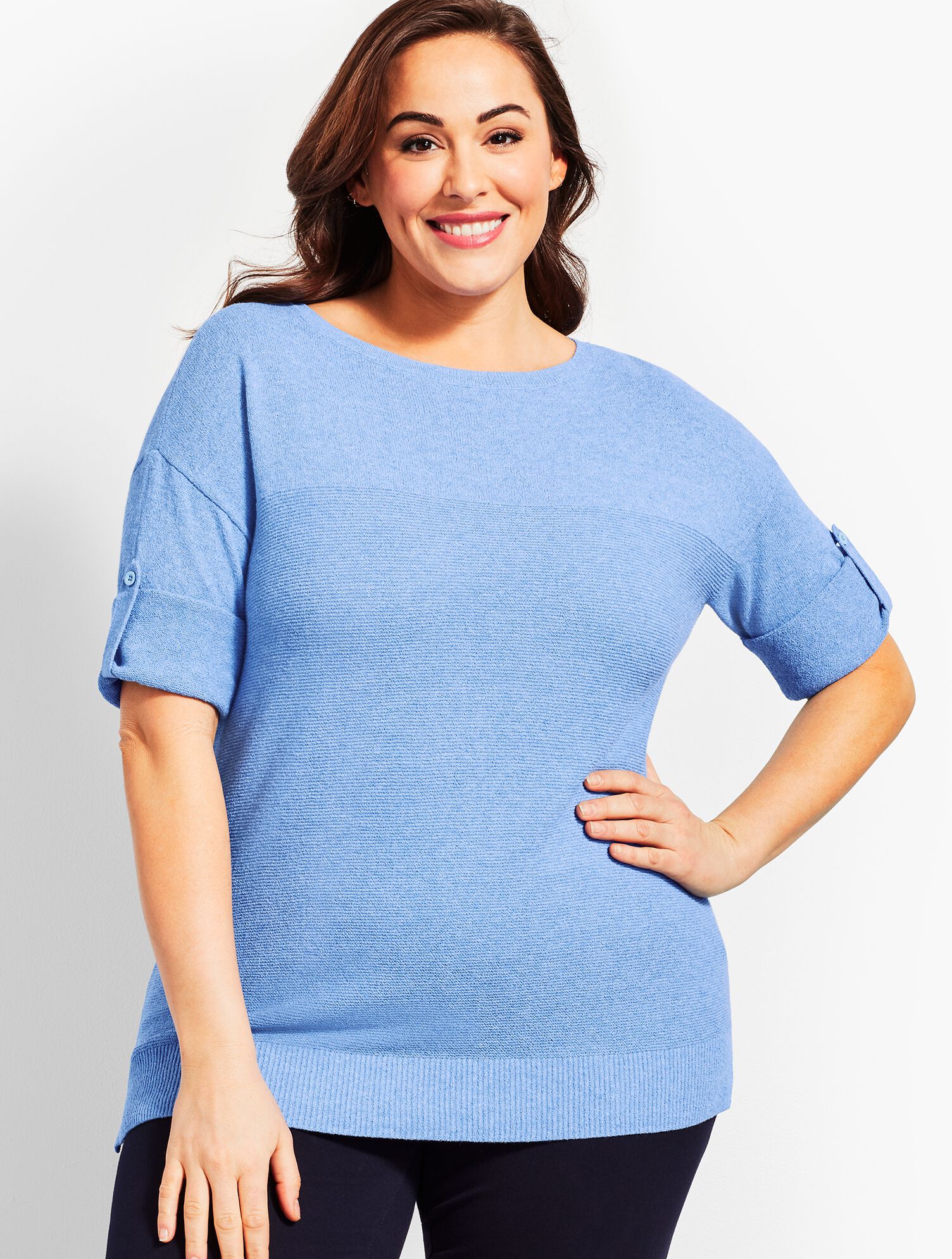 Roll-Cuff Sweater