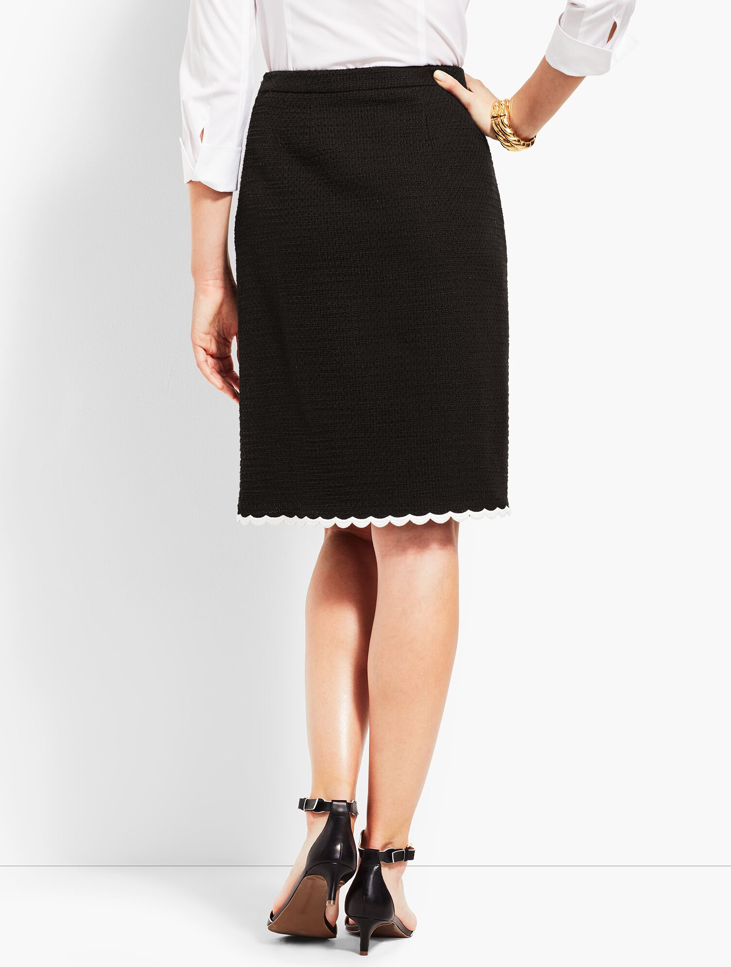 Tweed Scallop Skirt