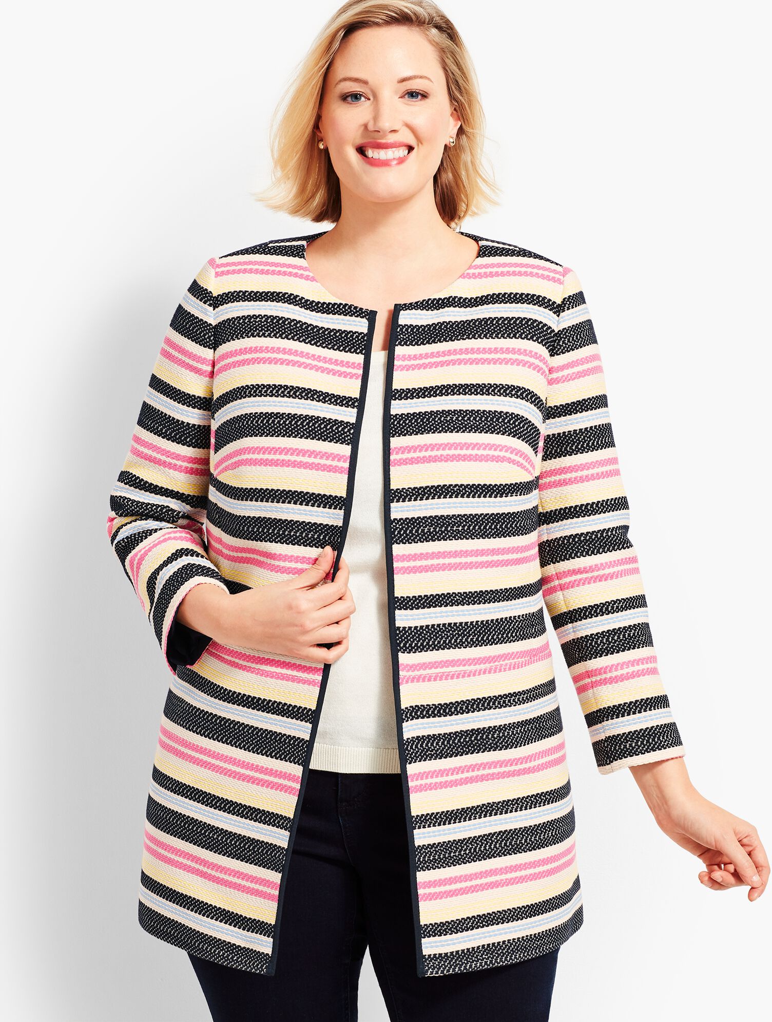 Woman Exclusive Multi-Stripe Topper