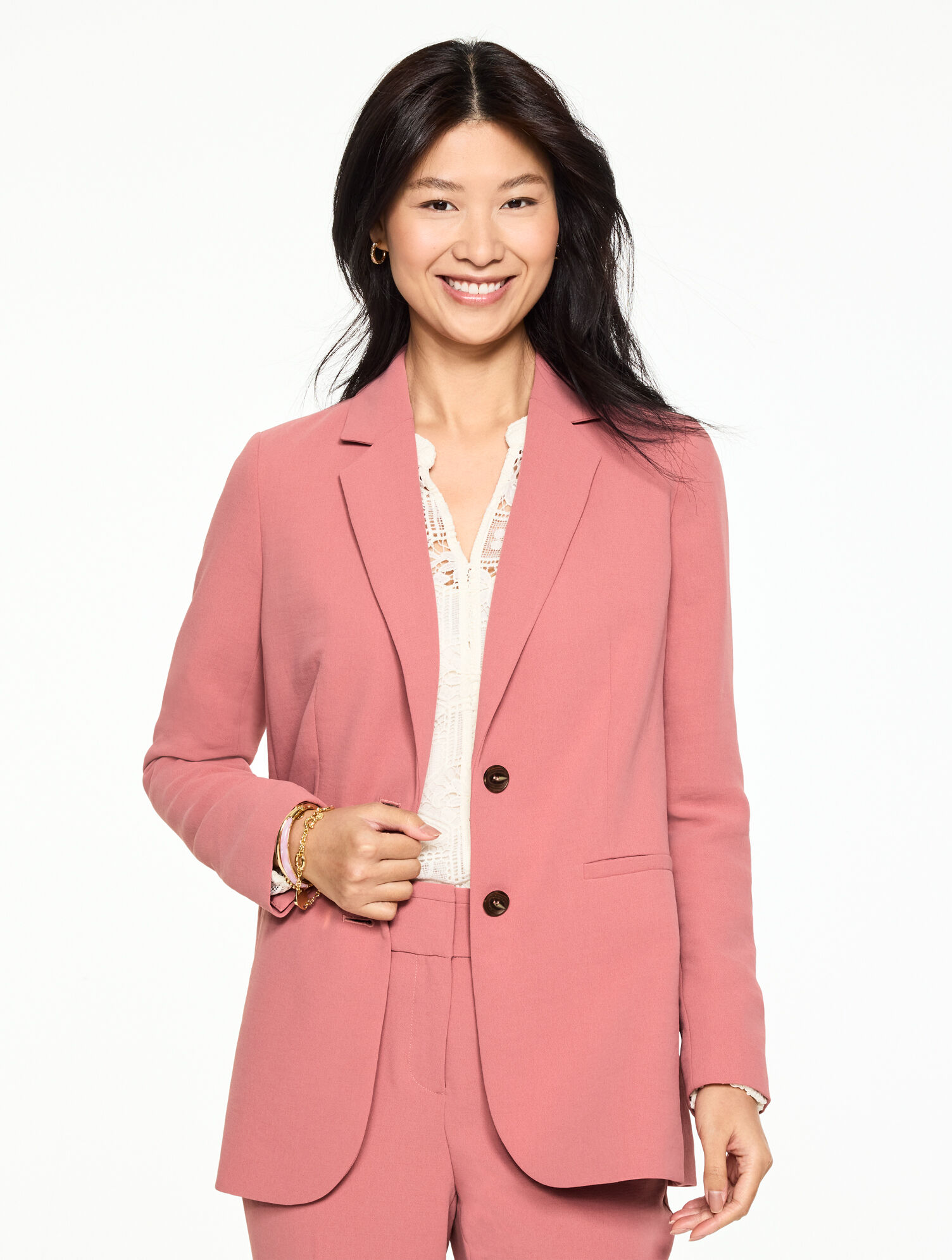Polished Crepe Blazer