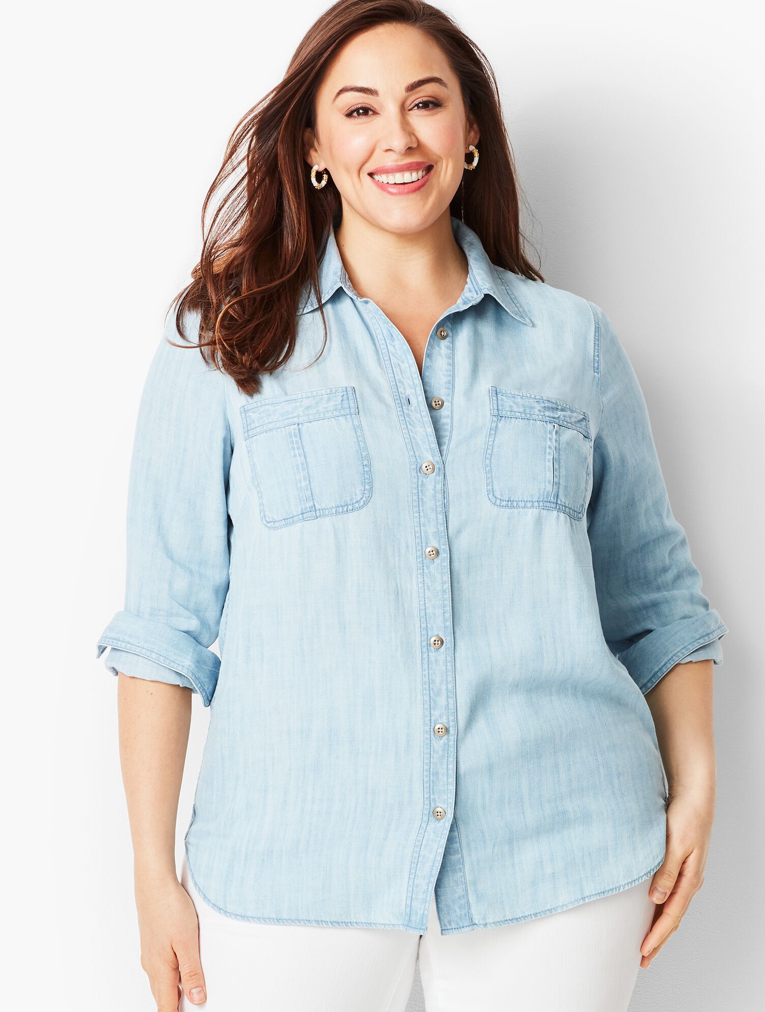 Long-Sleeve Tencel&reg; Shirt