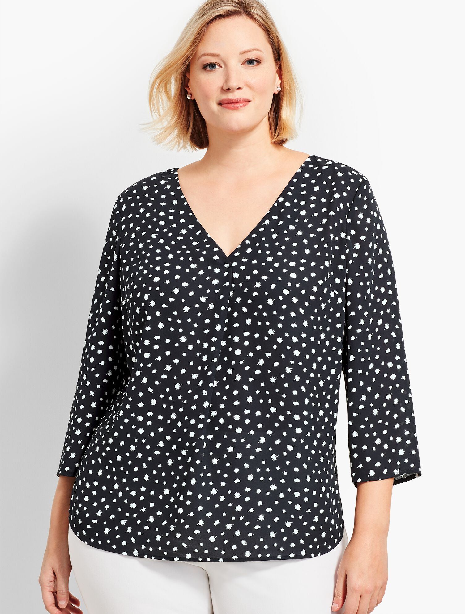 Front Pleat Tunic - Dandy Dot