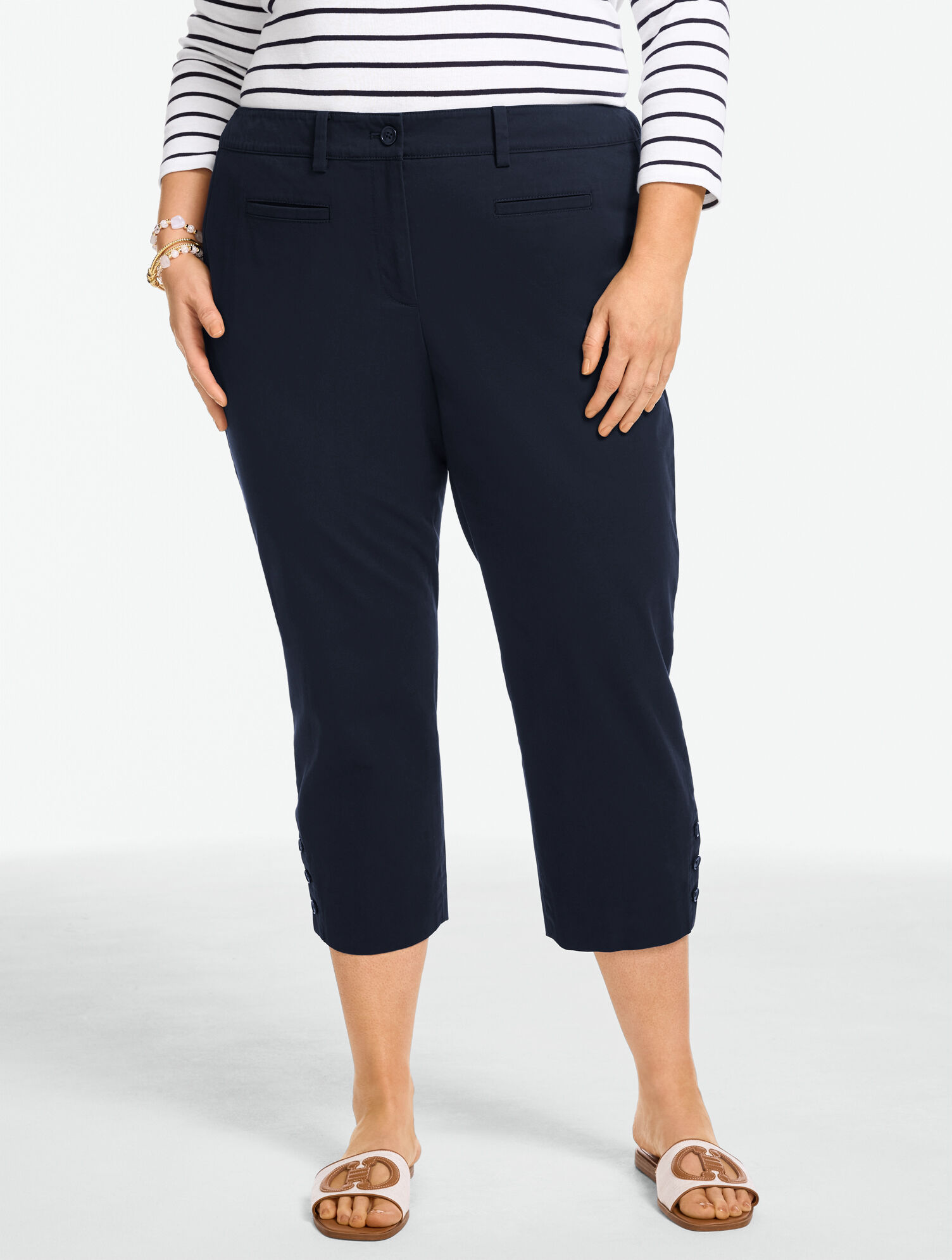 Heritage Twill Capri Pants - Curvy Fit