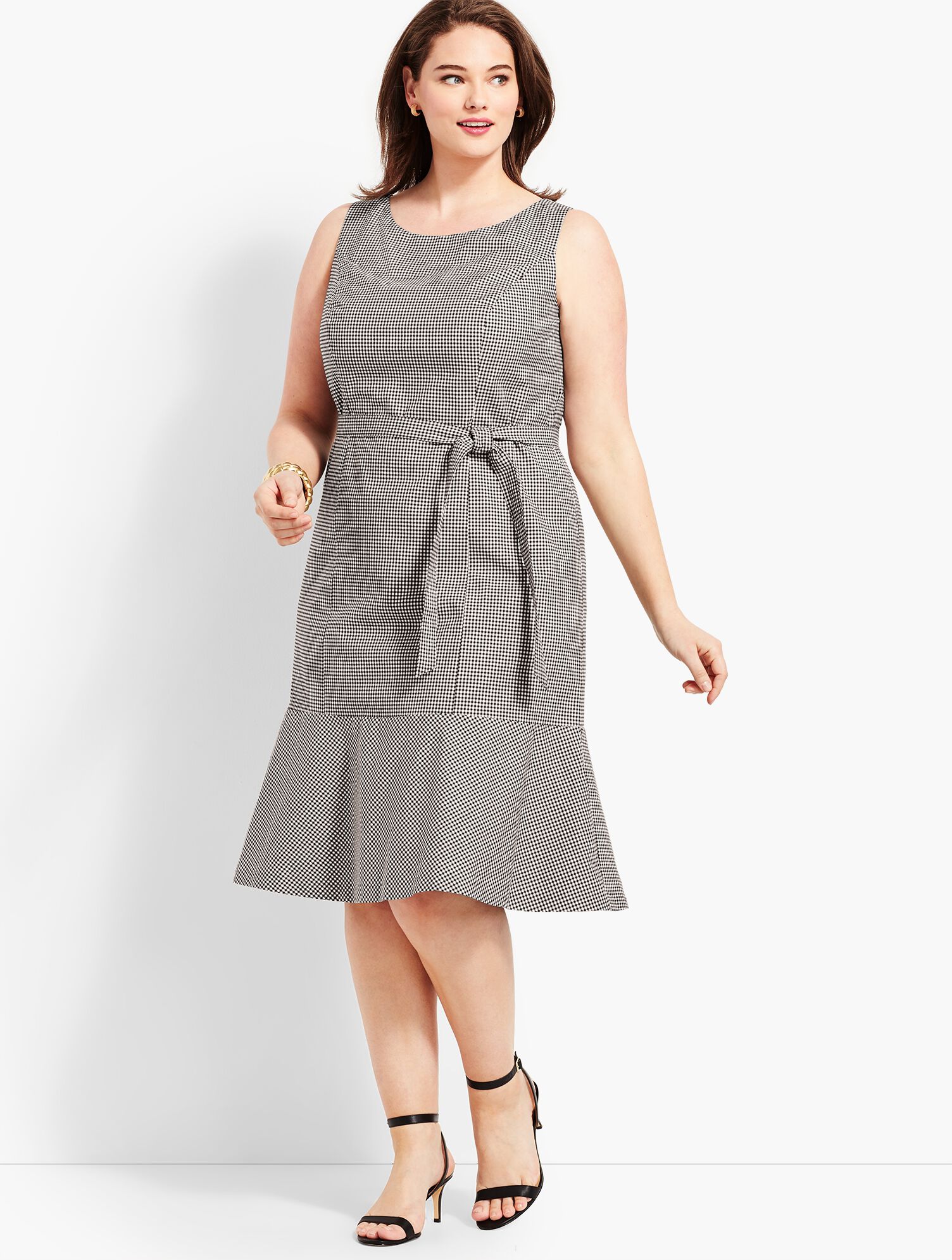 Flounce Dress - Gingham