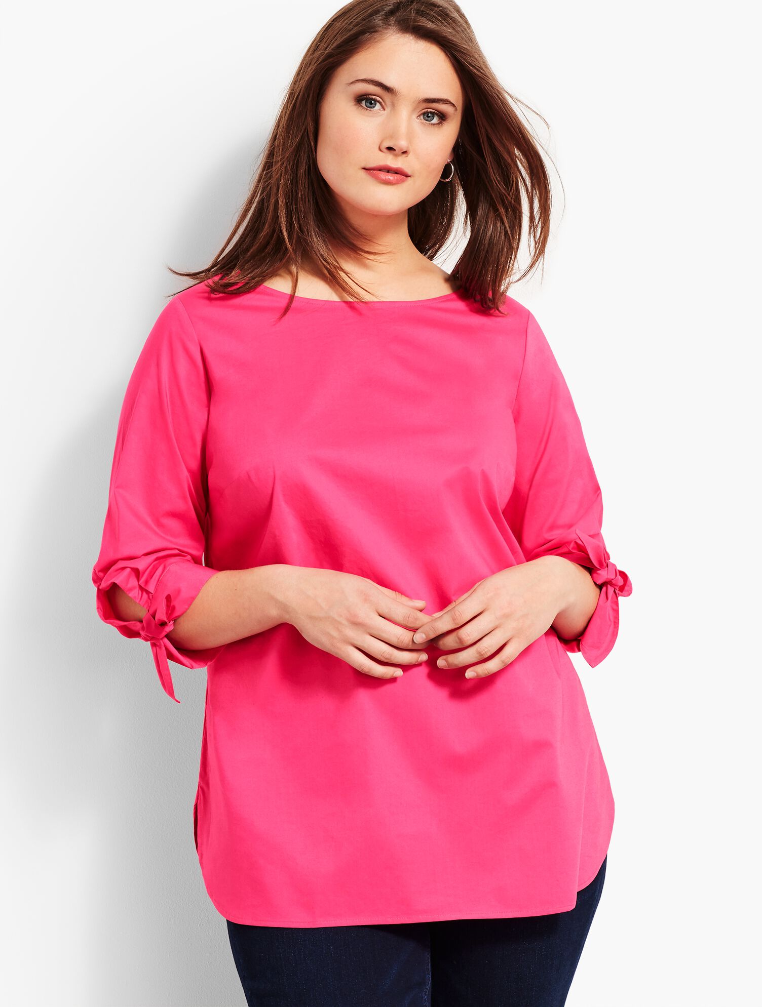 Tie-Sleeve Popover - Solid