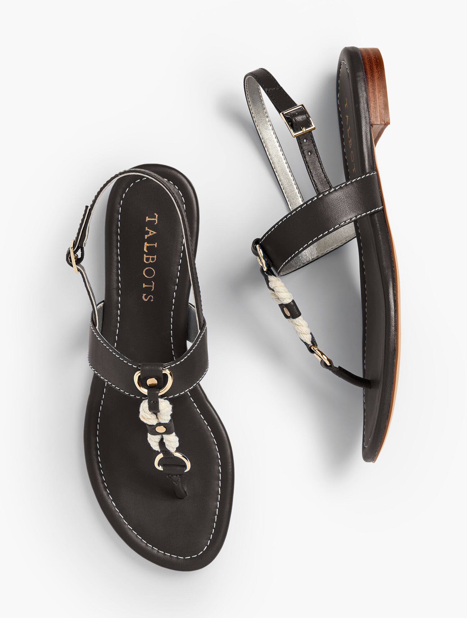 Keri T-Strap Sandal - Rope &amp; Nappa