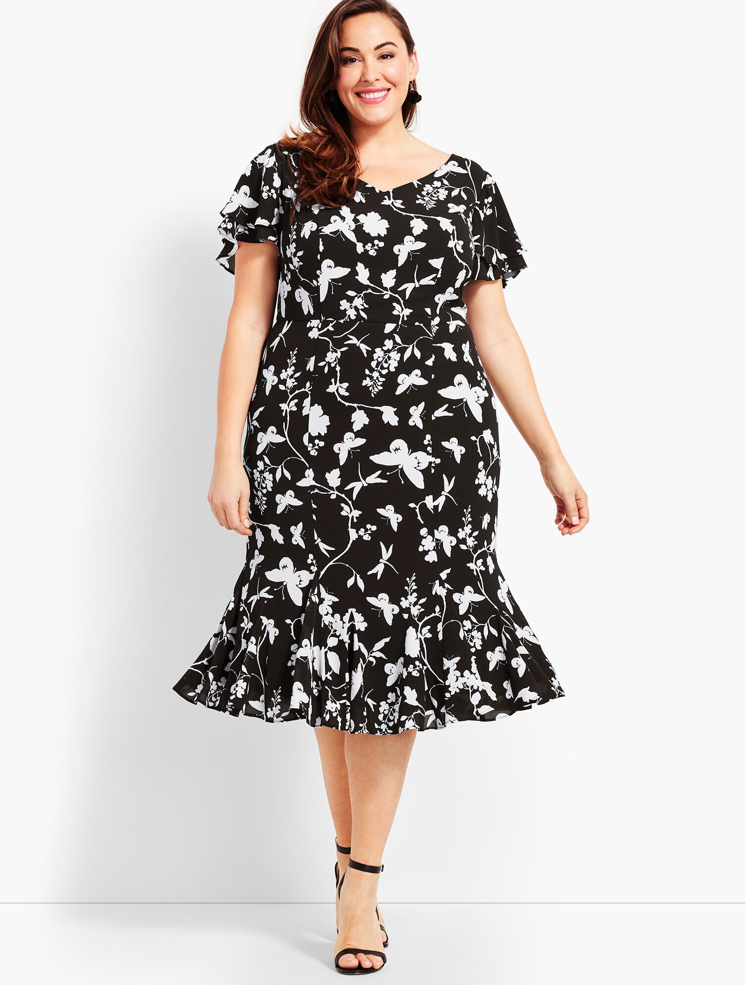 Flowing Fit &amp; Flare Dress