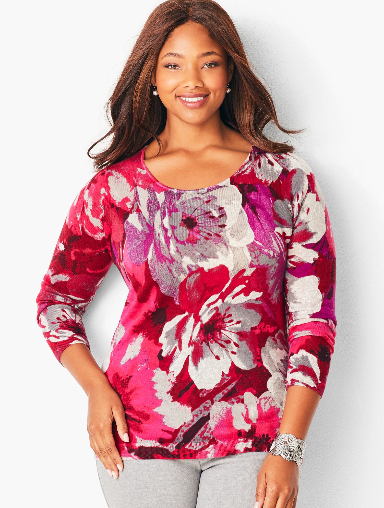 Perfect Merino Sweater - Floral Print