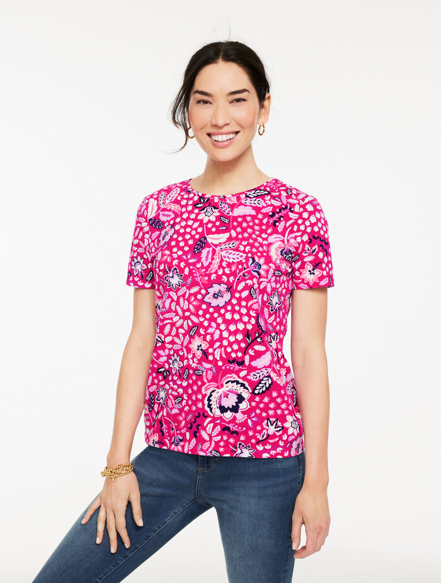 Crewneck Tee - Joyful Jacobean