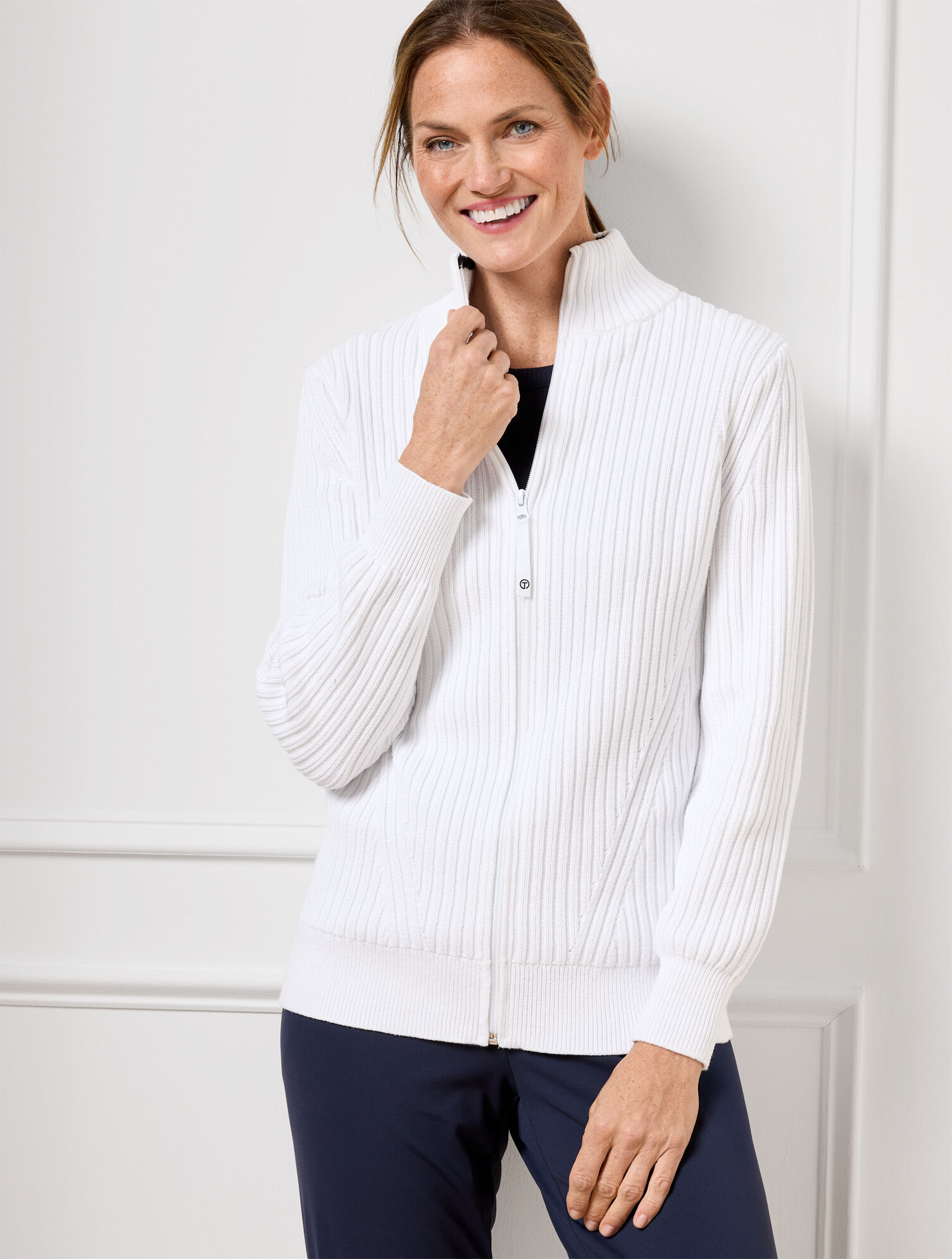 Coolmax&reg; Mockneck Sweater Jacket