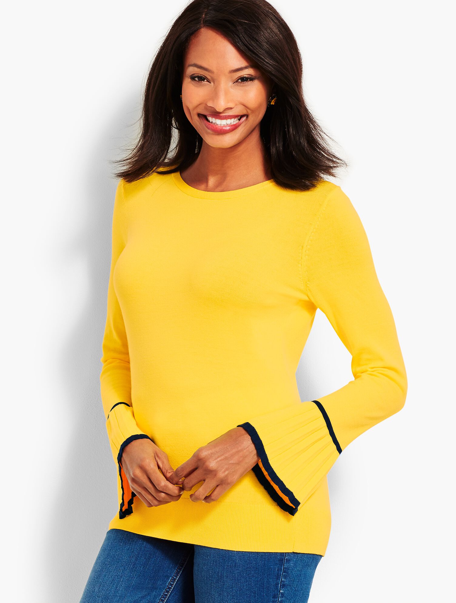Tipped-Cuff Sweater
