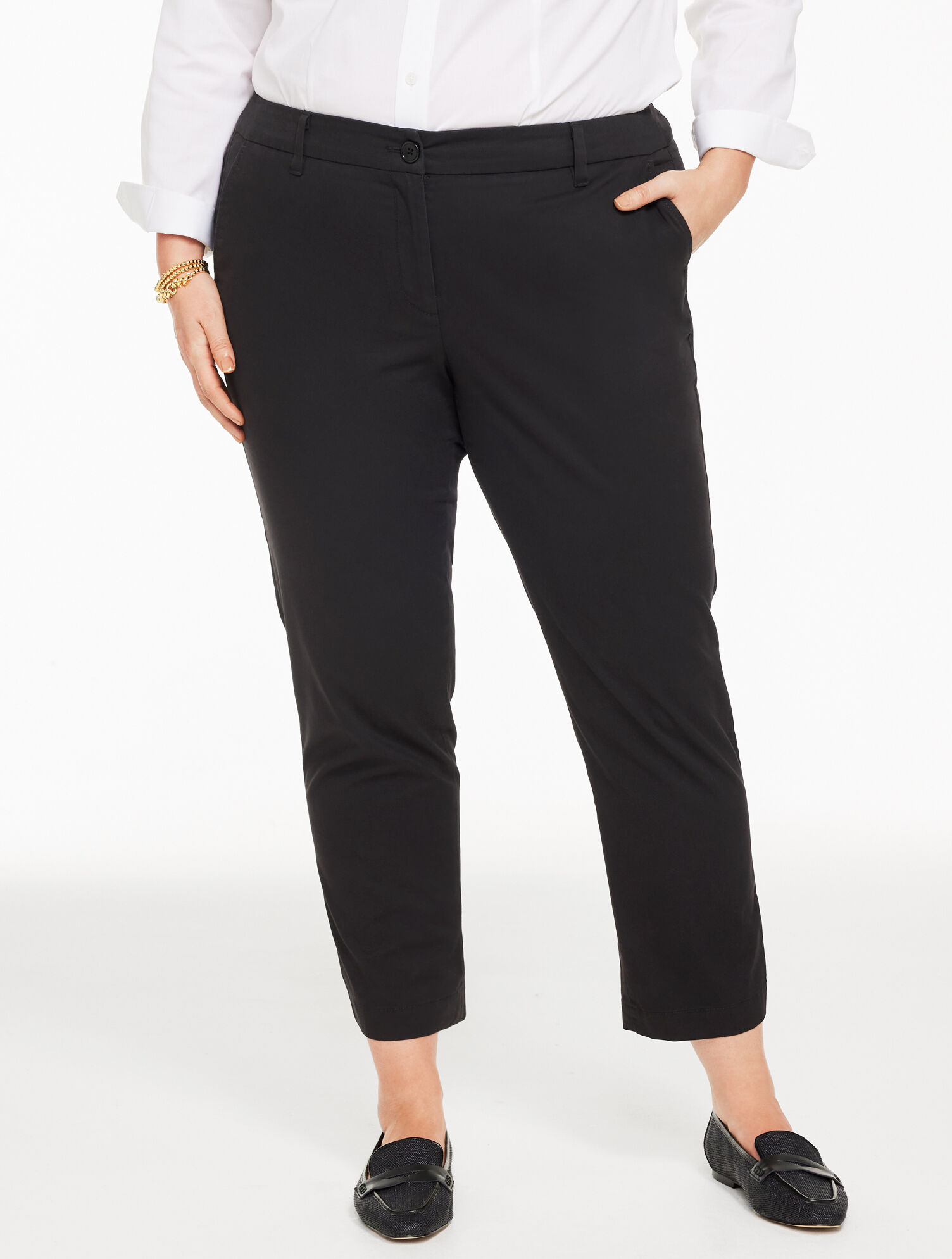 Heritage Twill Perfect Crops - Curvy Fit