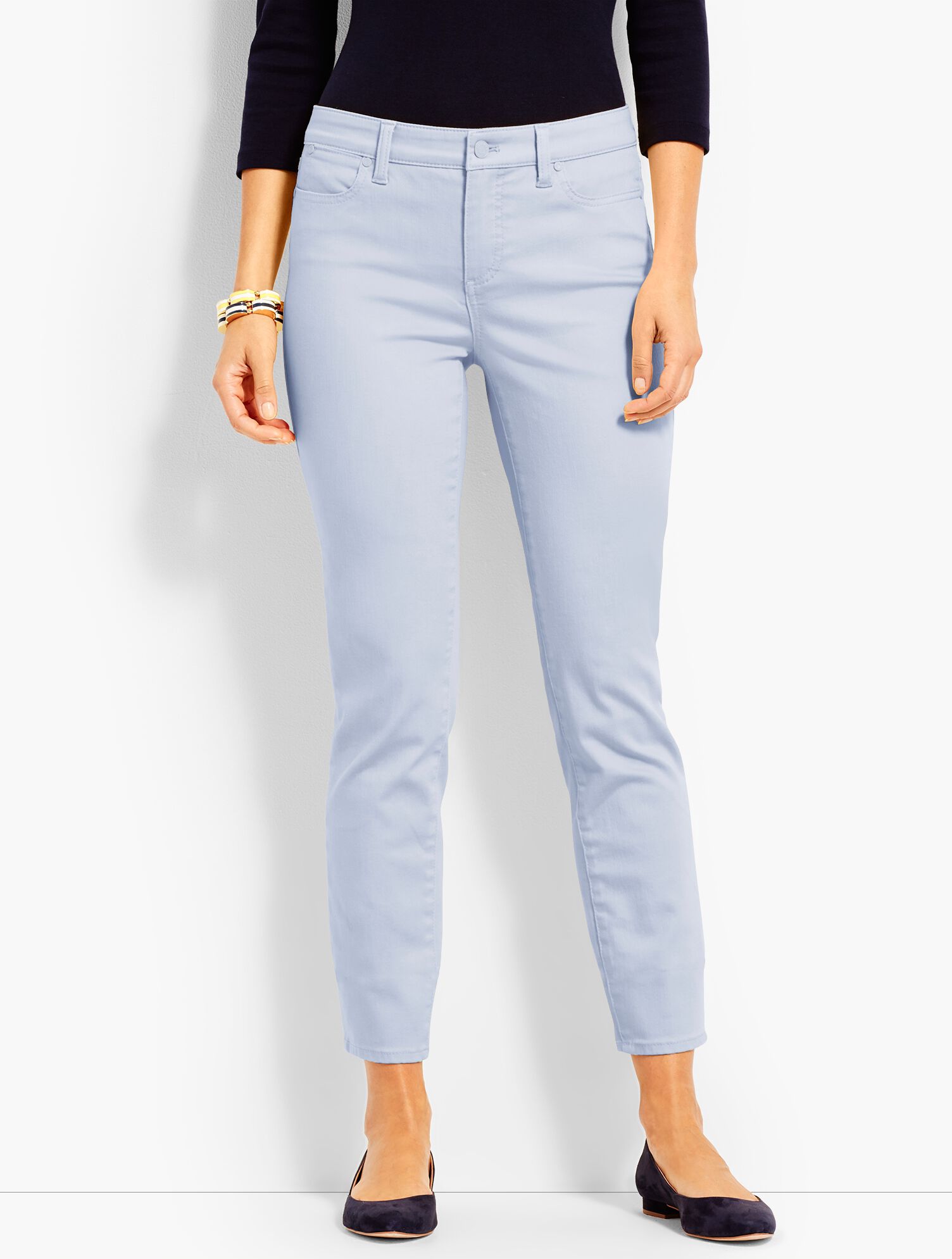 Colored Denim Slim Ankle Jean