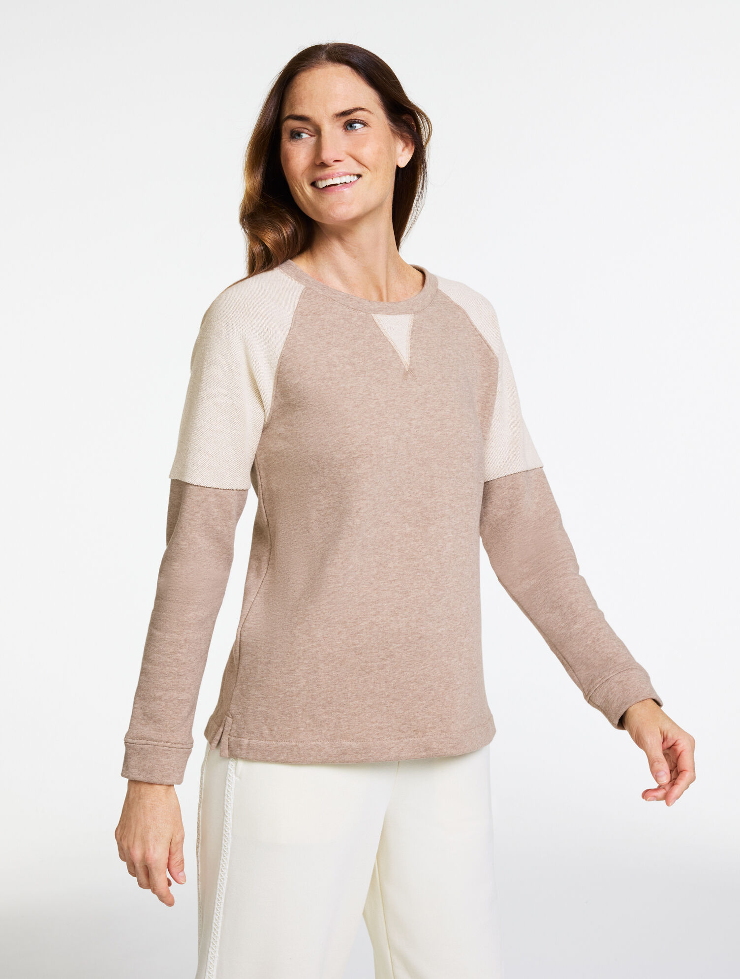 Cozy French Terry Crewneck Pullover