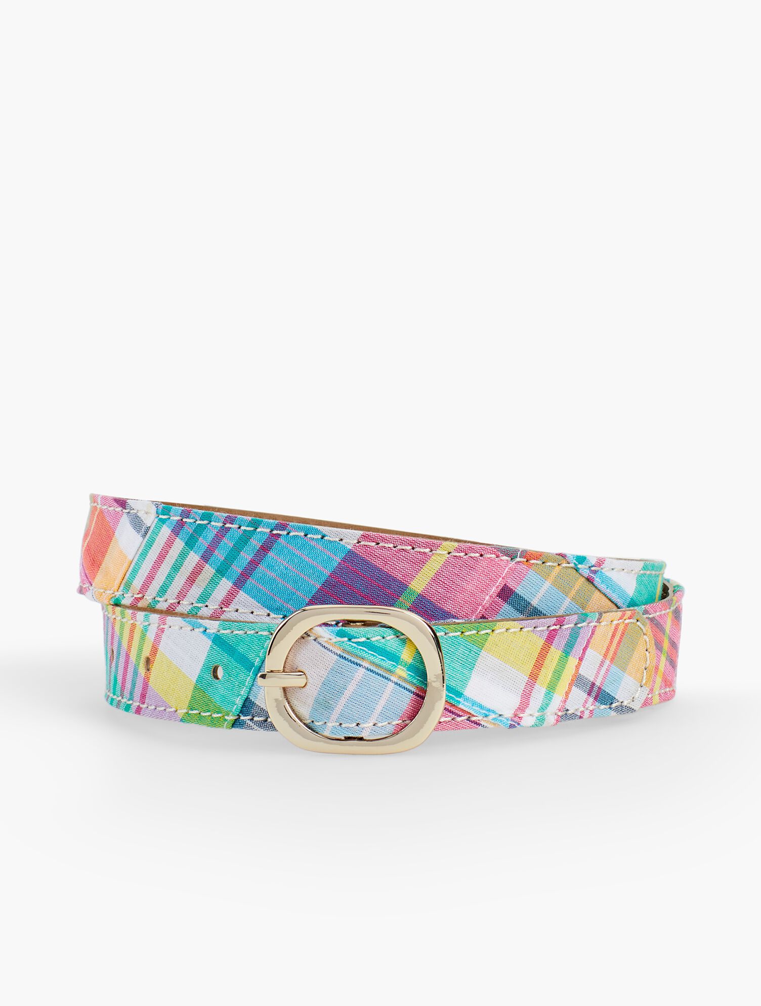 Madras Plaid Belt