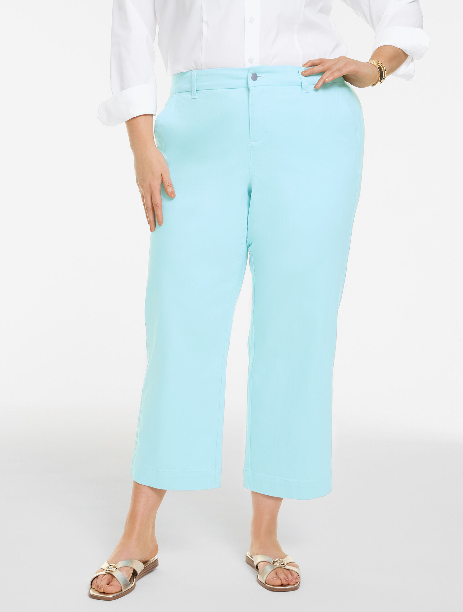 Wide Crop Jeans