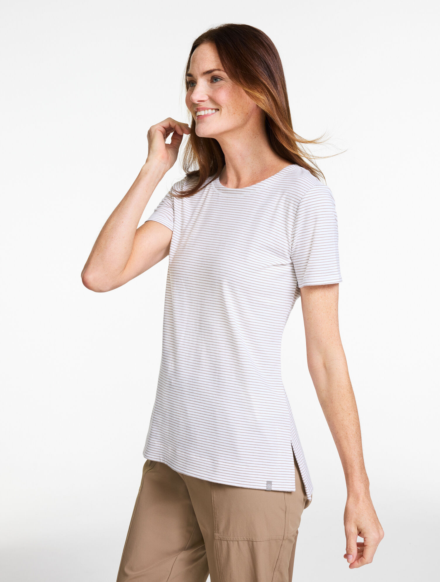 Supersoft Jersey Short Sleeve Crewneck Tee - Everlasting Stripe