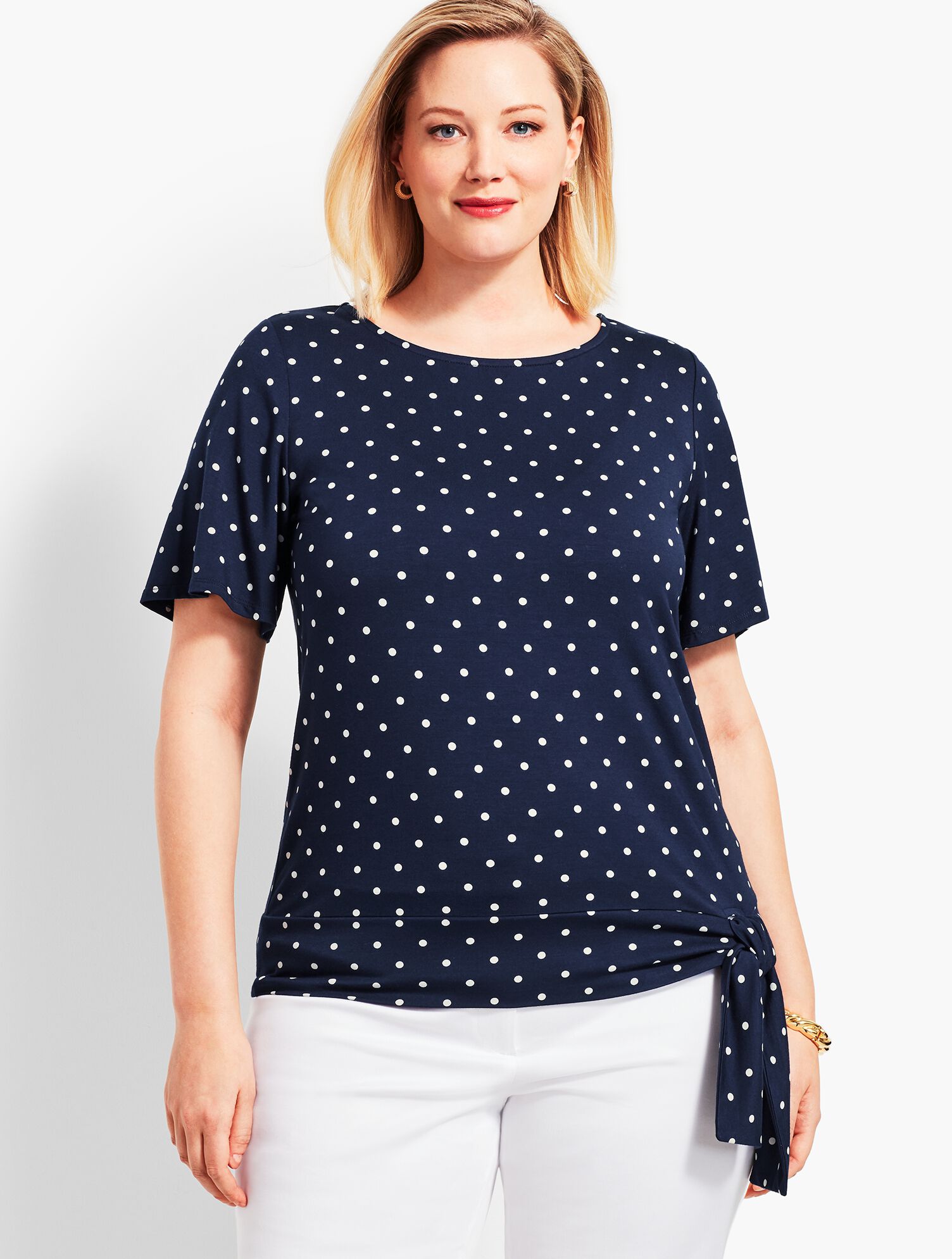 Safari Dot Topper With Tie