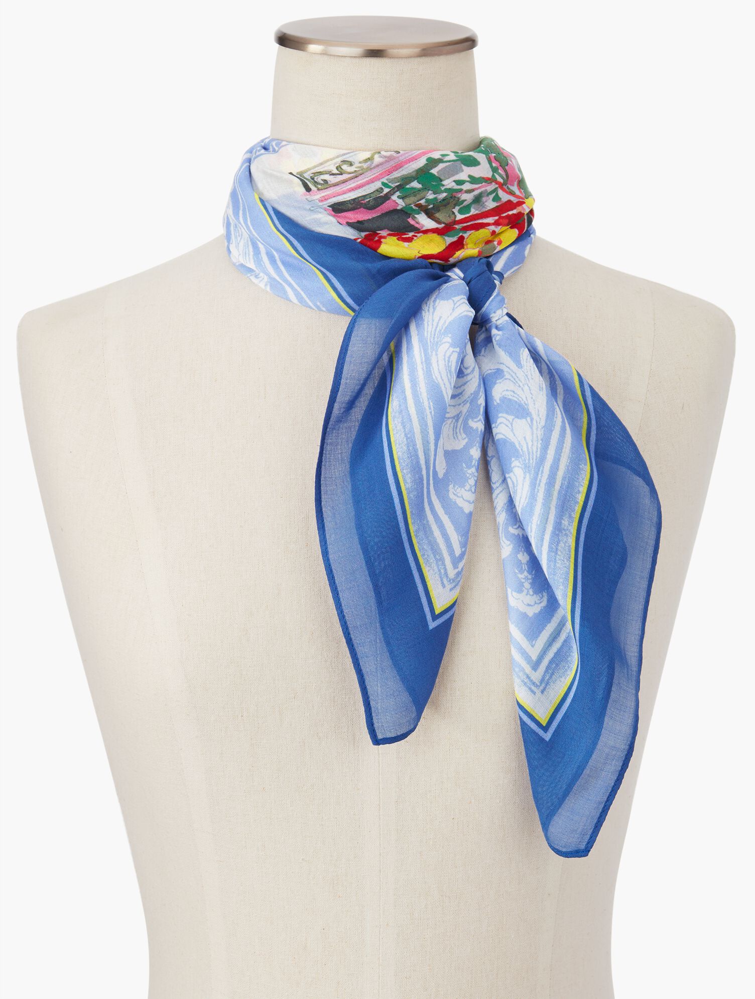 Patio Garden Scene Scarf