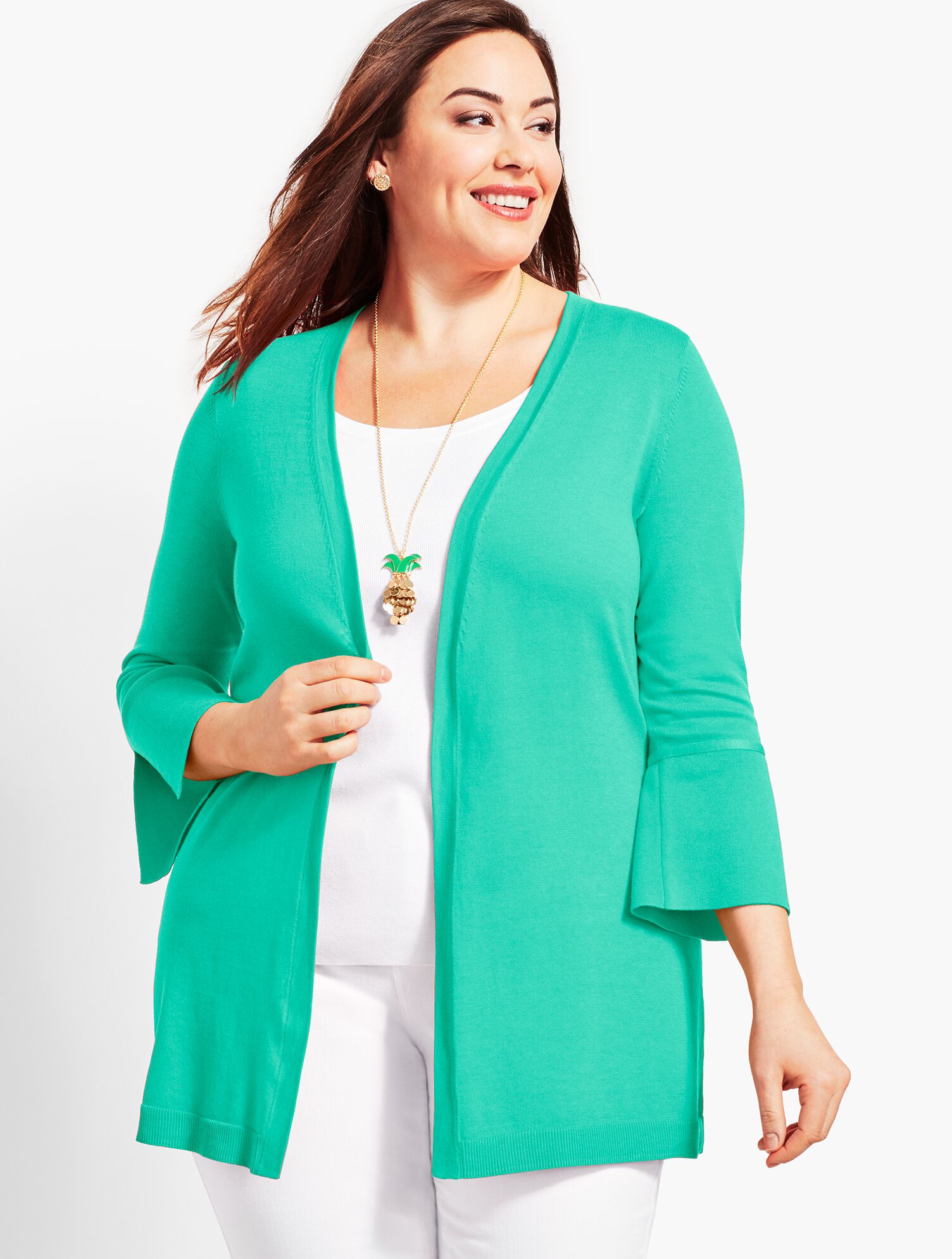 Long Tie-Cuff Cardigan