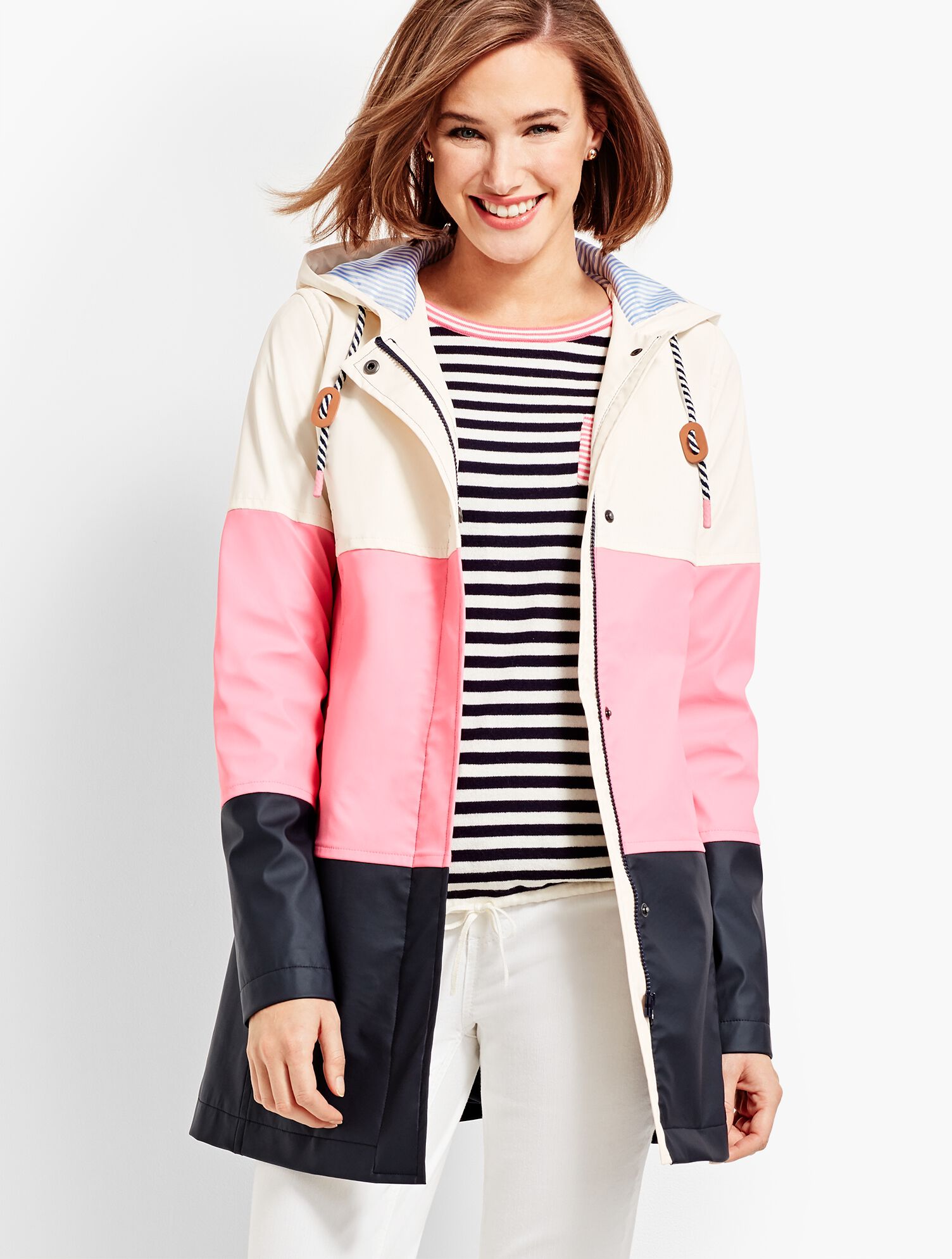 Colorblock Raincoat